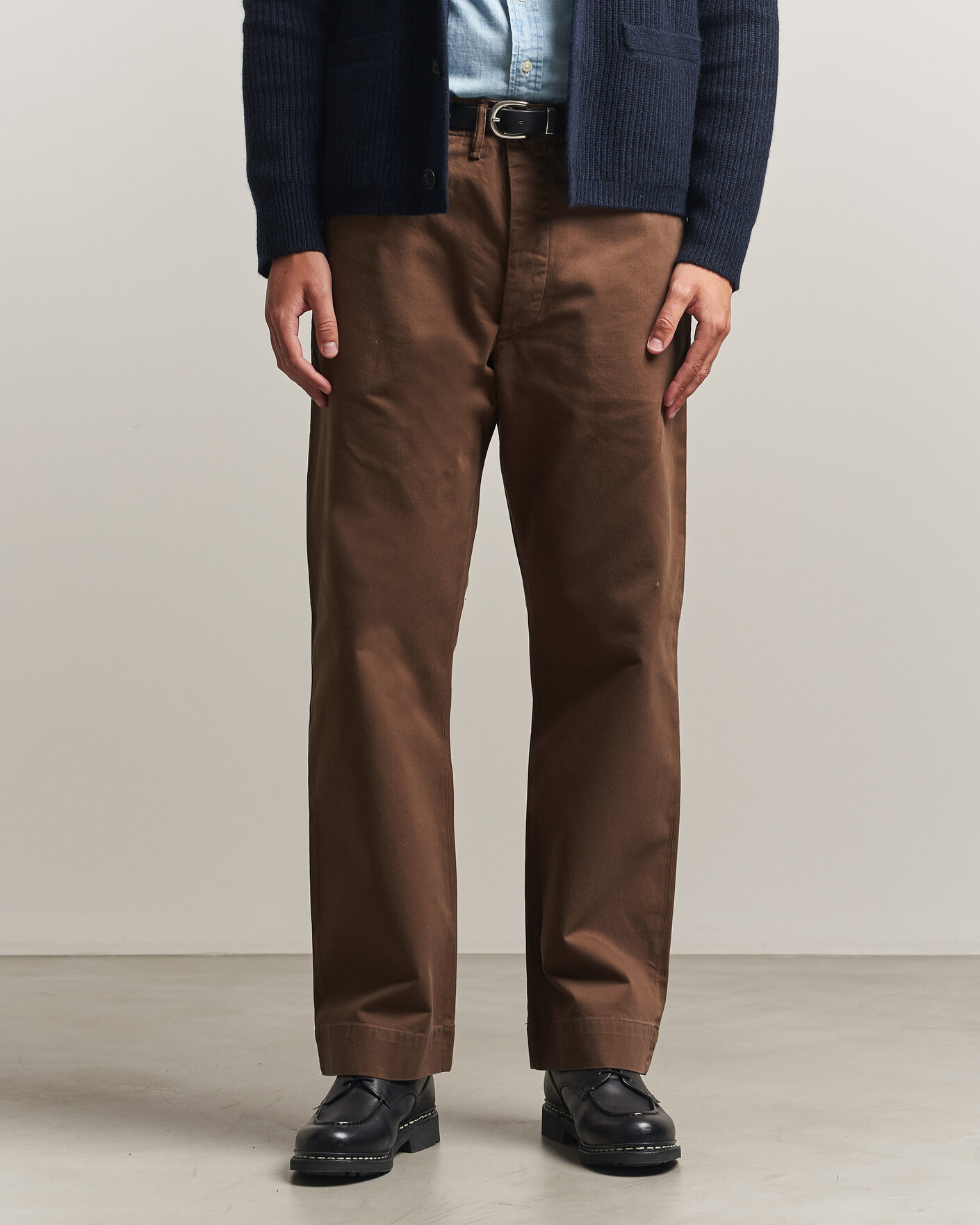 Incotex Slim Fit Garment Dyed Slacks Navy at CareOfCarl.com