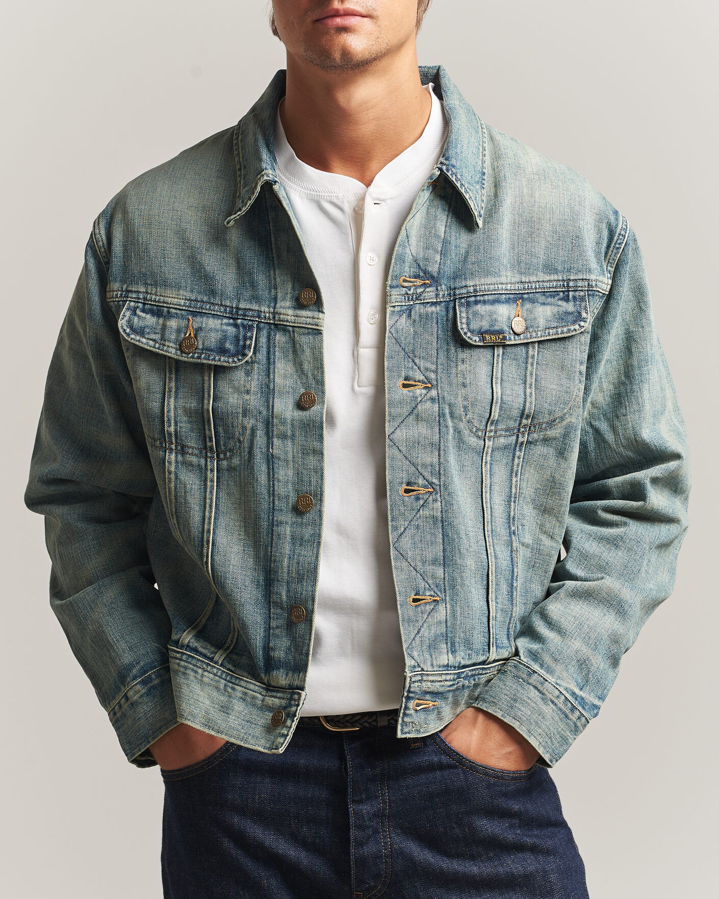 Men | Coats & Jackets | RRL | Lot 271 Denim Jacket Leeland Wash