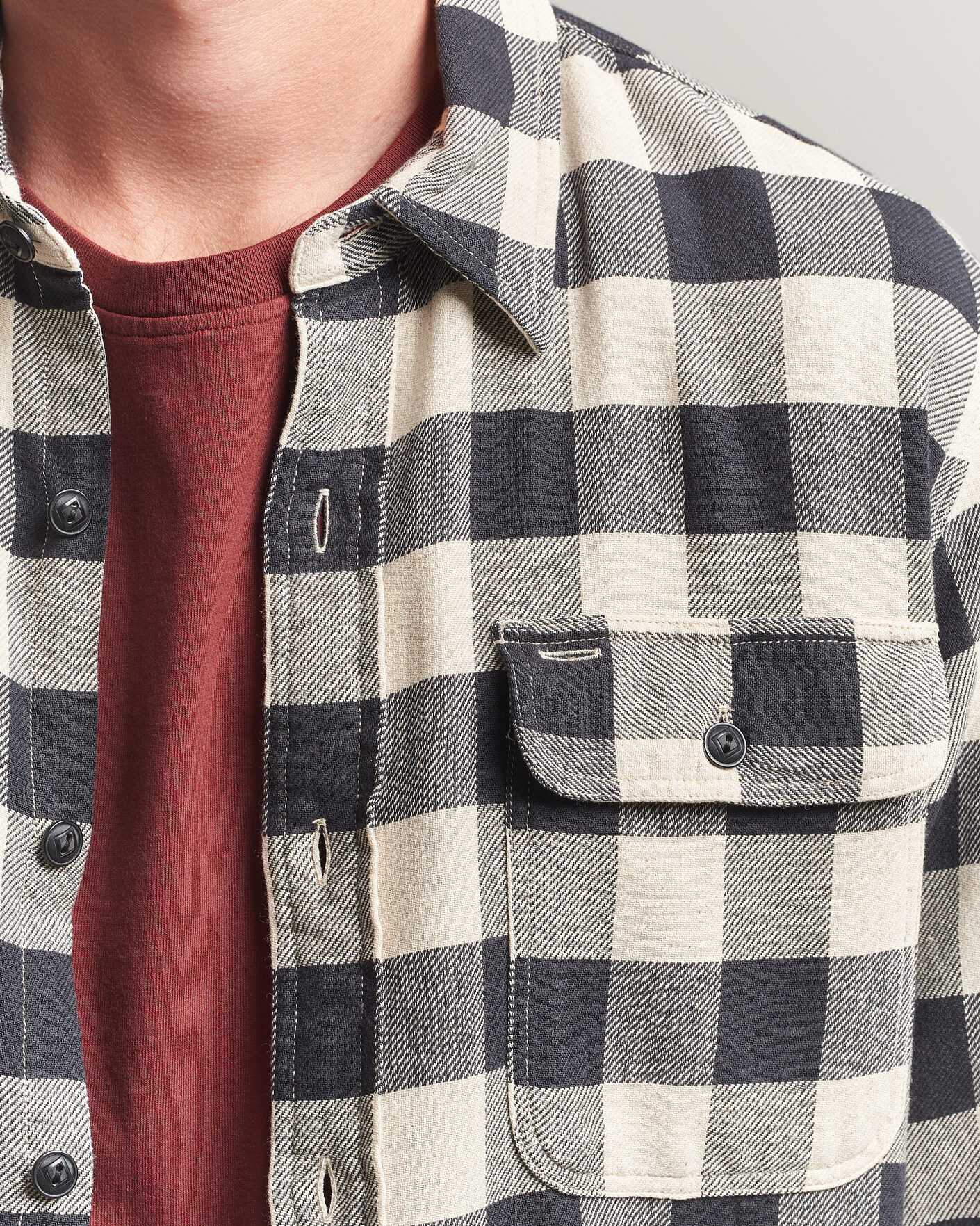 Men | Shirts | RRL | Matlock Plaid Shirt Black/Cream