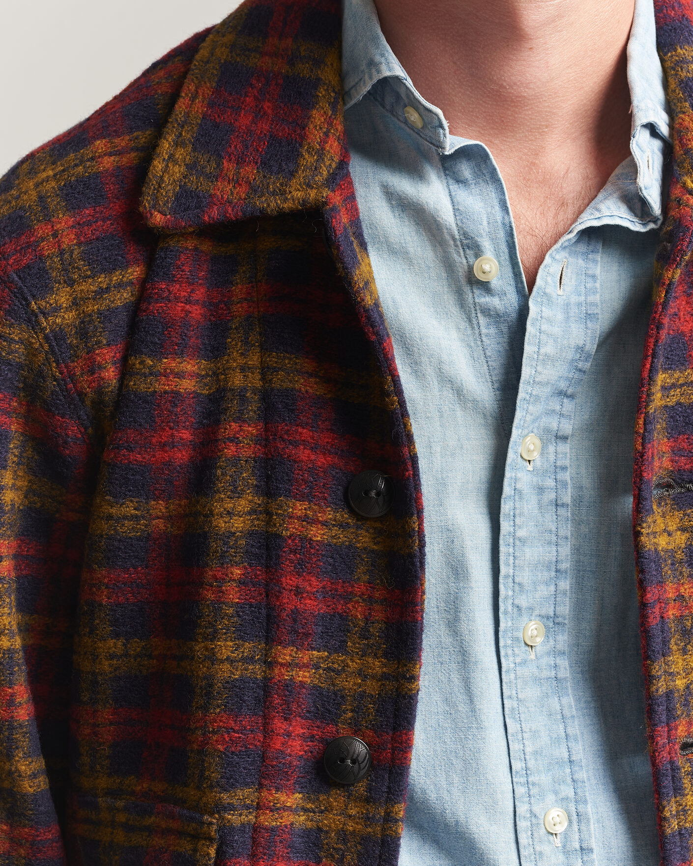Men | Coats & Jackets | RRL | Knit Bomber Jacket Red Multi