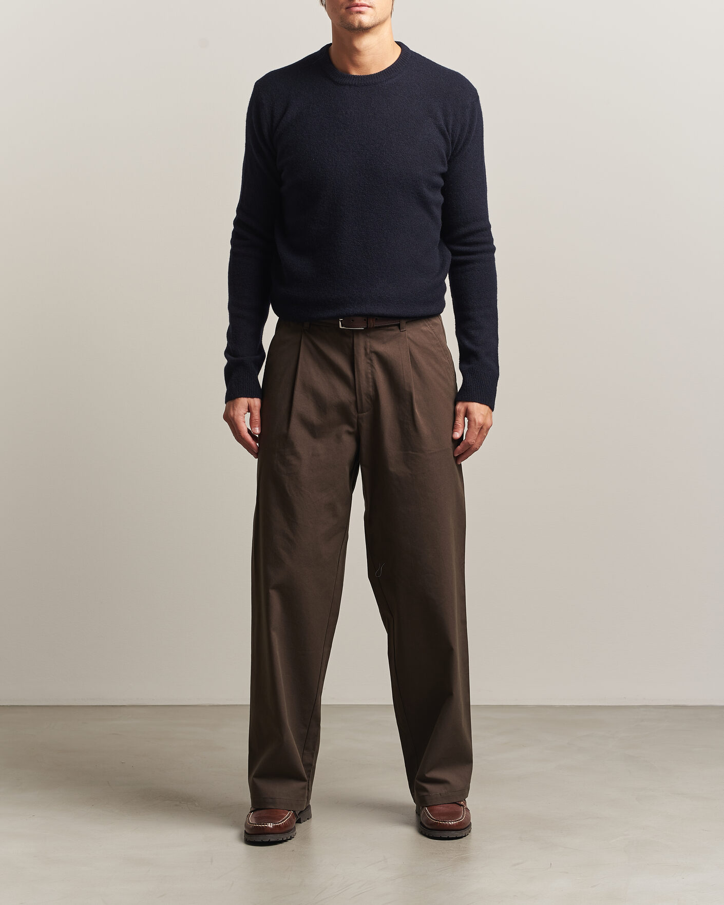 Men | Sweaters & Knitwear | Altea | Cloud Cashmere Blend Sweater Navy