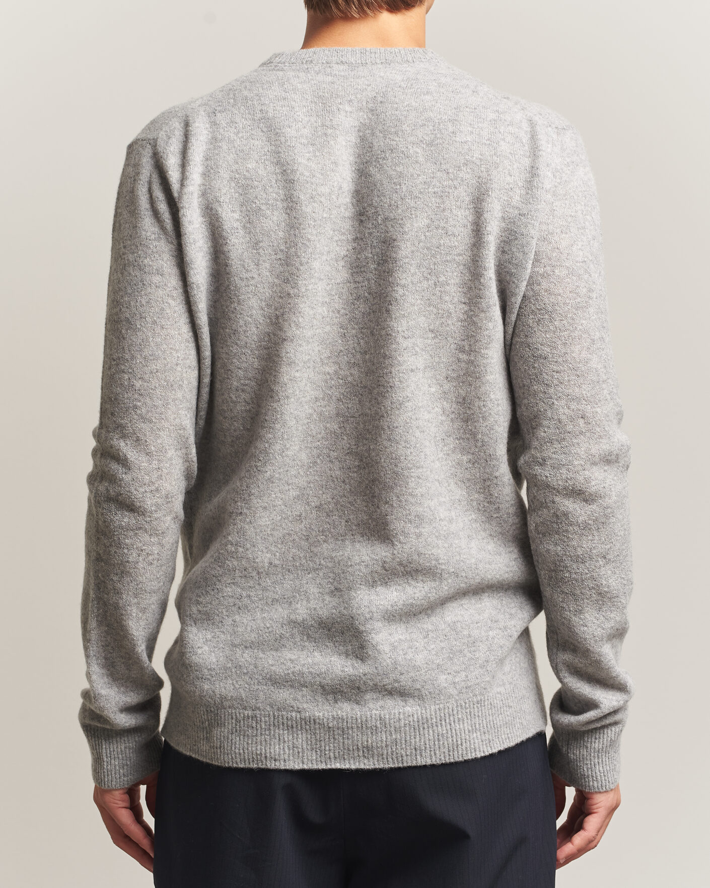 Men | Sweaters & Knitwear | Altea | Cloud Cashmere Blend Sweater Grey Melange
