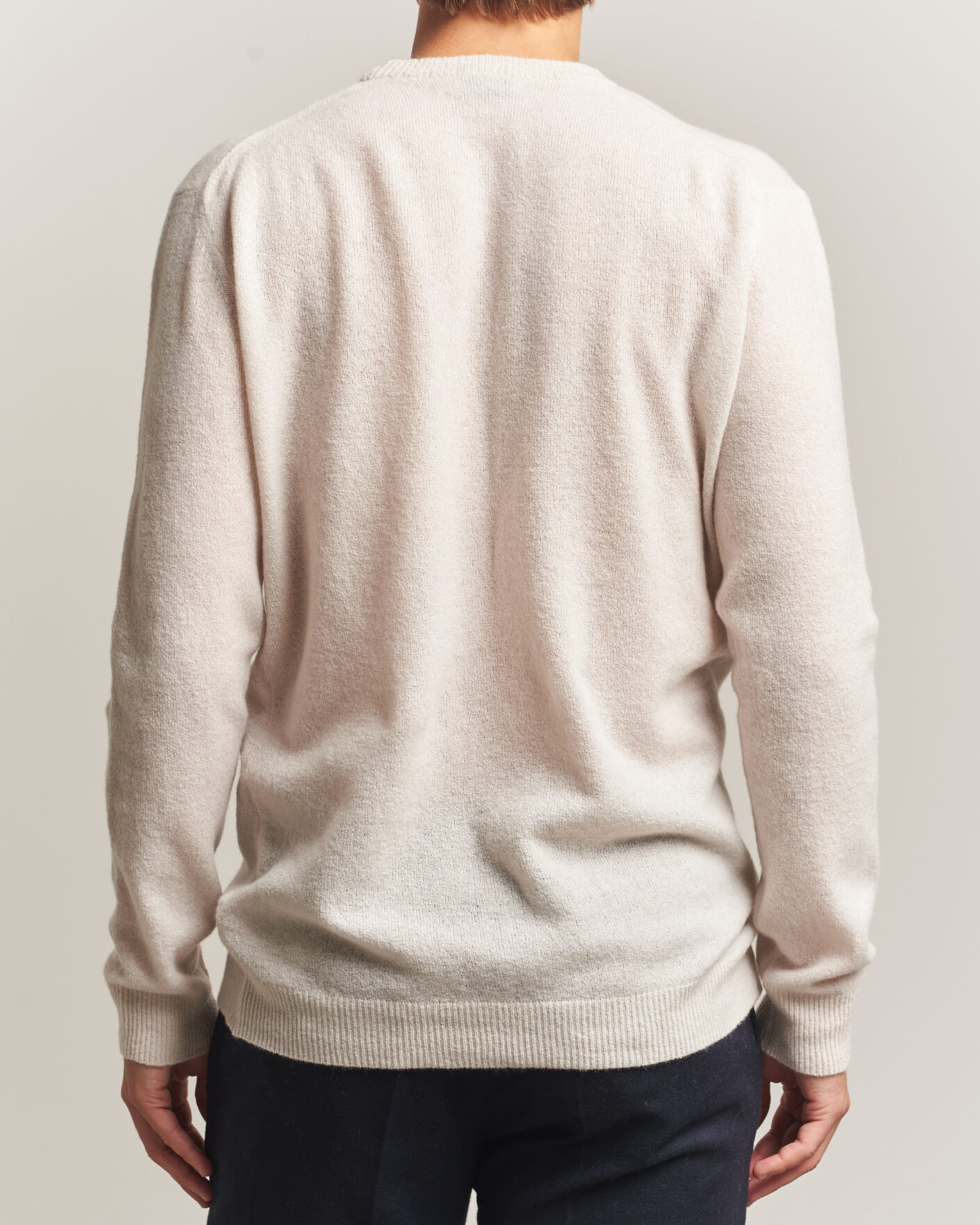 Men | Sweaters & Knitwear | Altea | Cloud Cashmere Blend Sweater Latte