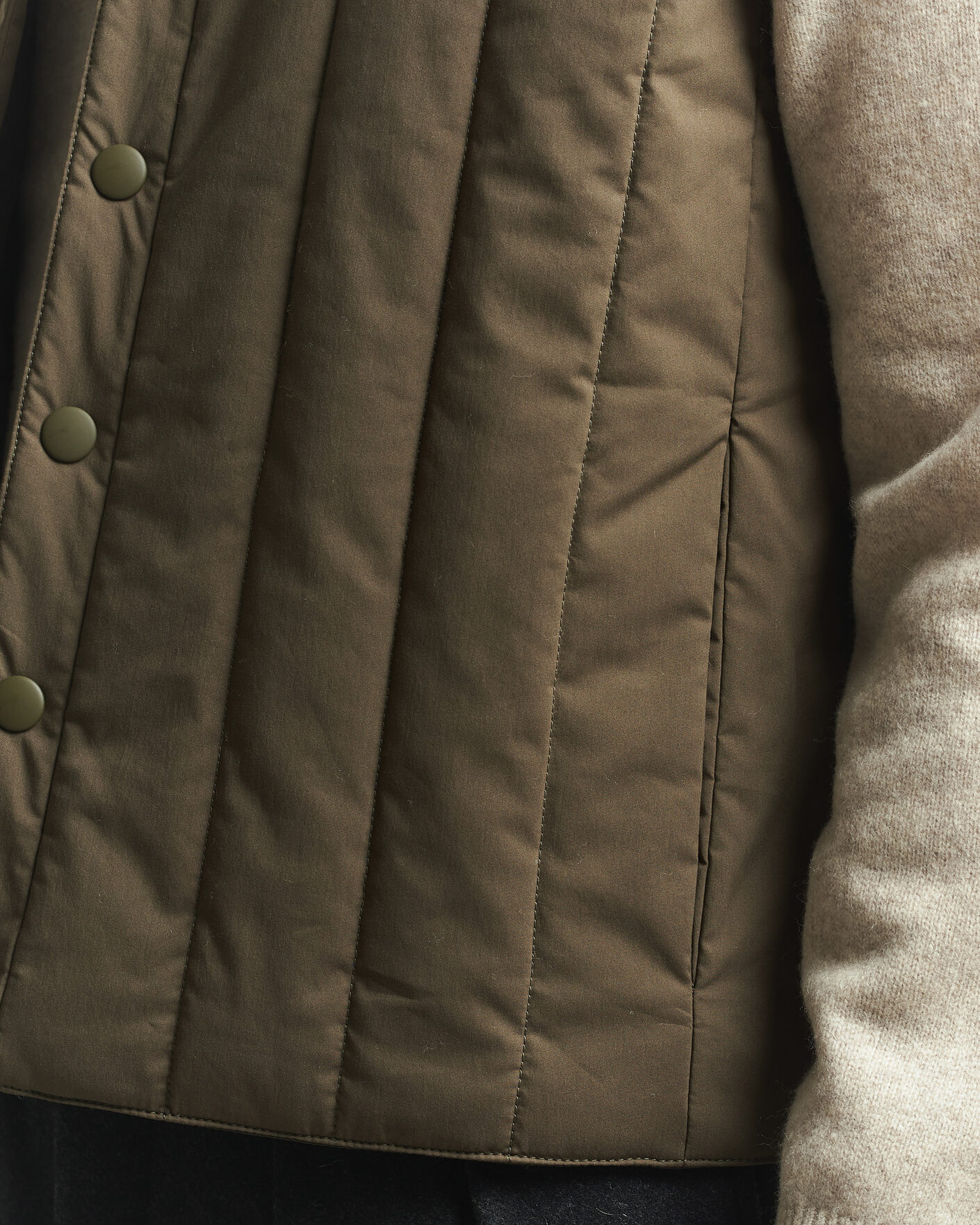Men | Gilets | Aspesi | Quilted Liner Military