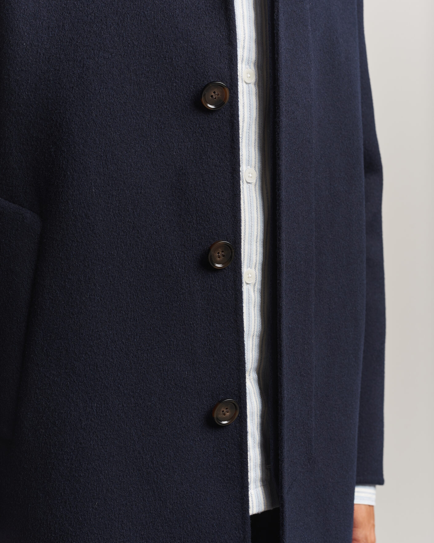 Men | Coats & Jackets | Aspesi | Double Wool Coat Navy