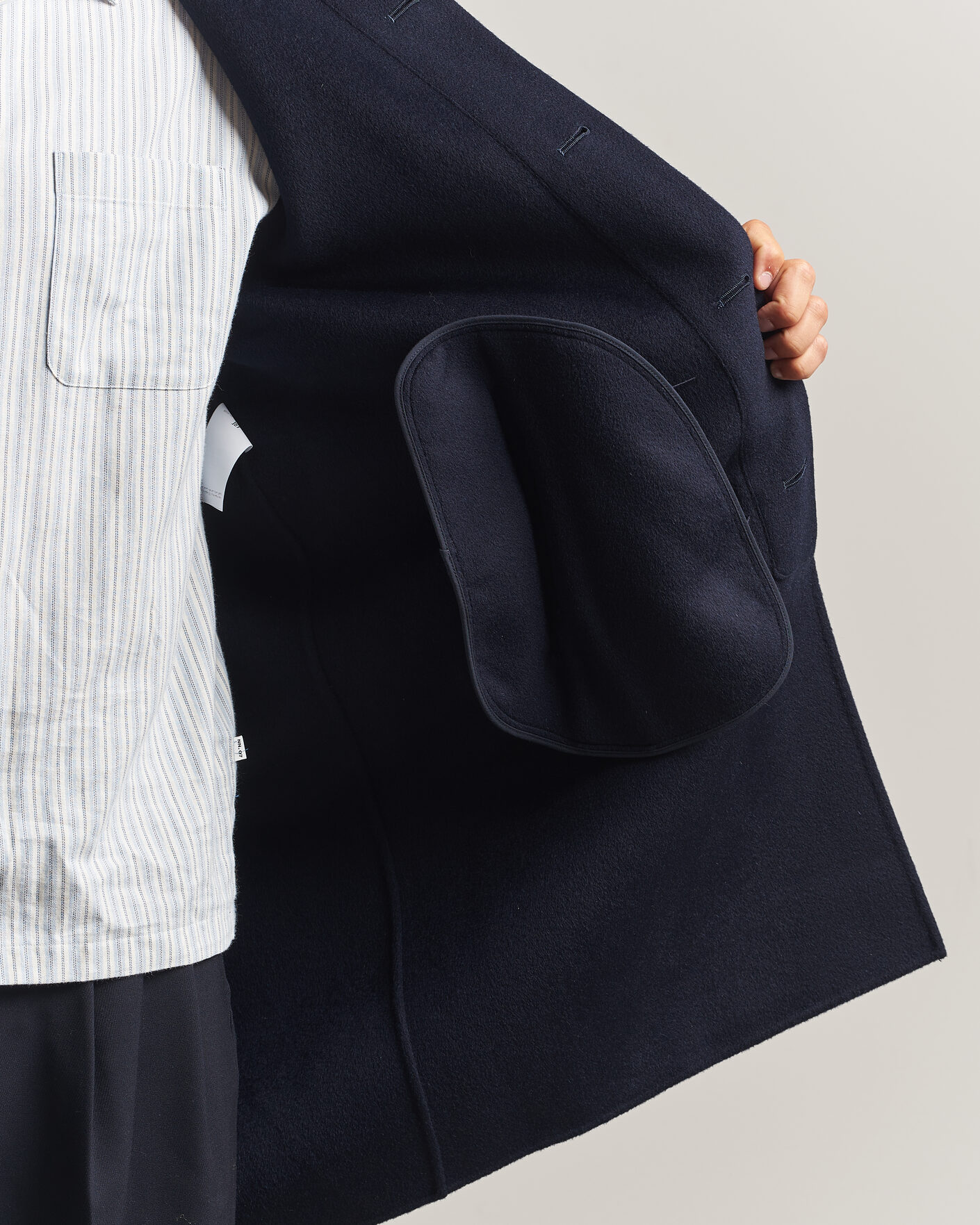 Men | Coats & Jackets | Aspesi | Double Wool Coat Navy