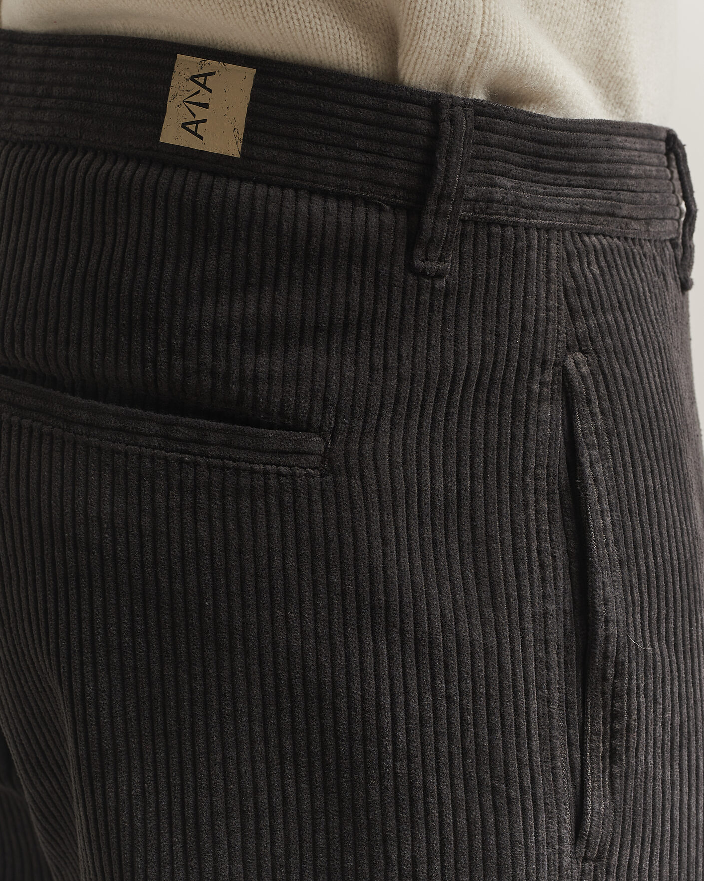 Men | Trousers | Aspesi | Corduroy Pants Dark Brown