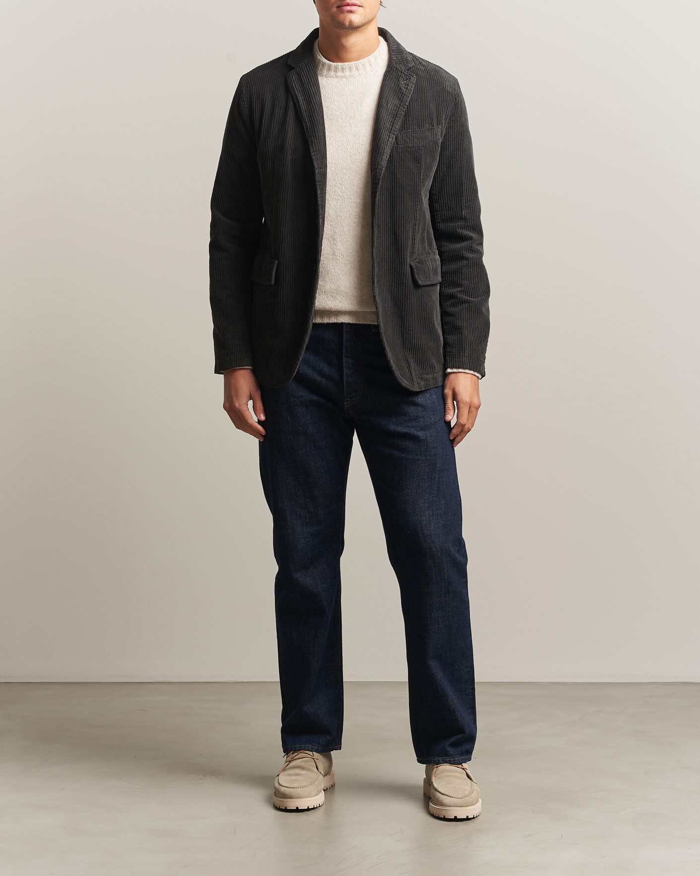 Men | Blazers | Aspesi | Corduroy Blazer Dark Brown