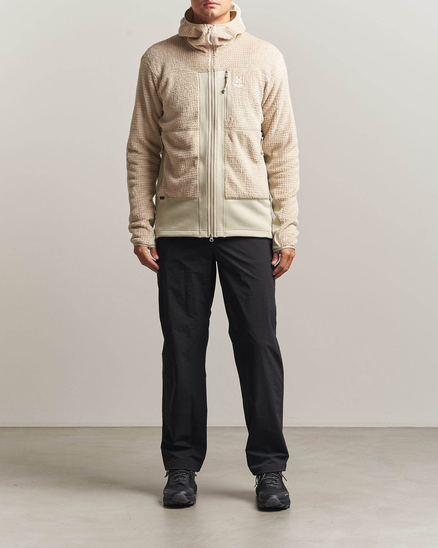 Men | Sweaters & Knitwear | Haglöfs | Vassi Technical Mid Layer Chalk Beige