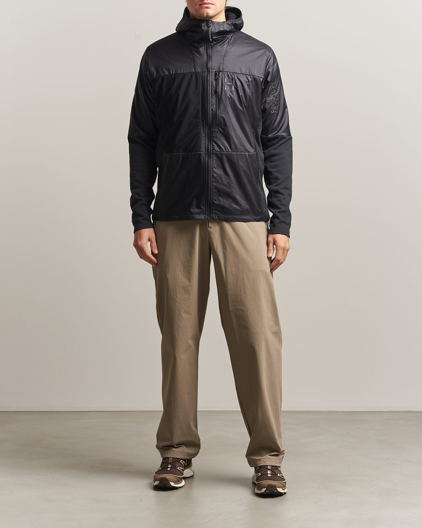 Men | Coats & Jackets | Haglöfs | Nallo Touring Hybrid Mid Layer Jacket True Black