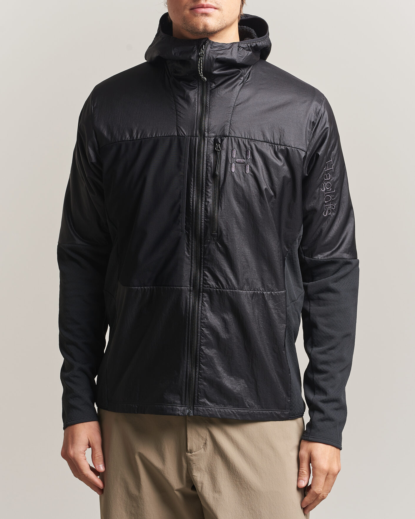 Men | Coats & Jackets | Haglöfs | Nallo Touring Hybrid Mid Layer Jacket True Black