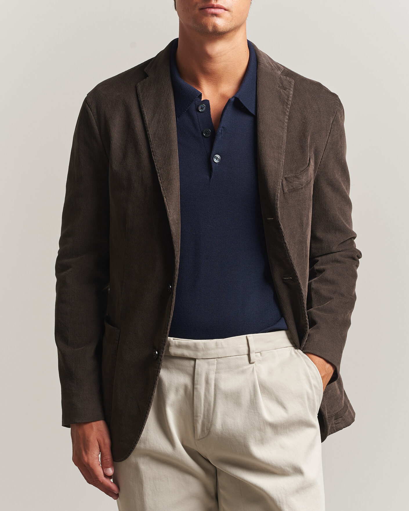 Men | Blazers | Boglioli | K Jacket Corduroy Blazer Dark Brown