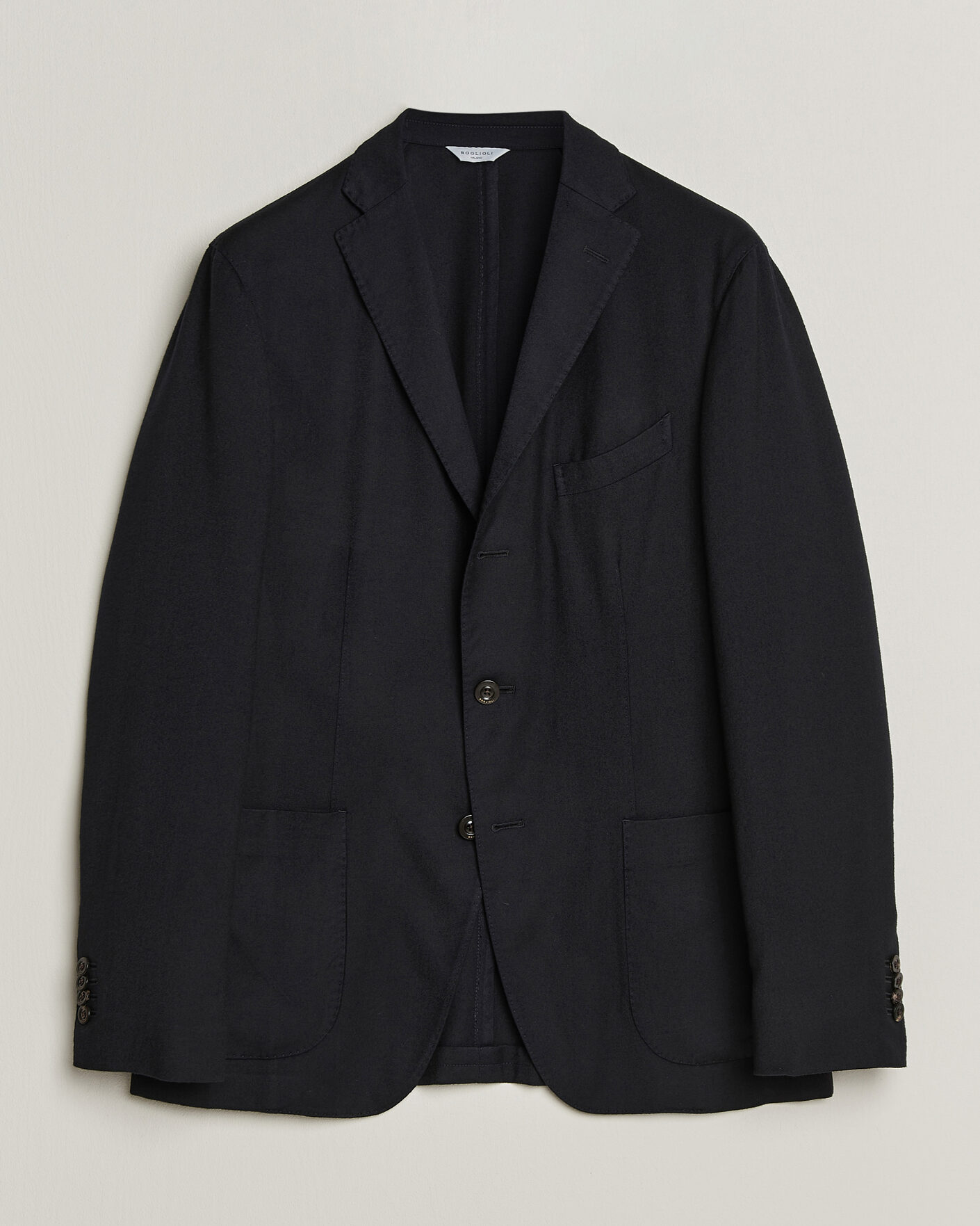Men | Blazers | Boglioli | K Jacket Soft Touch Flannel Blazer Navy