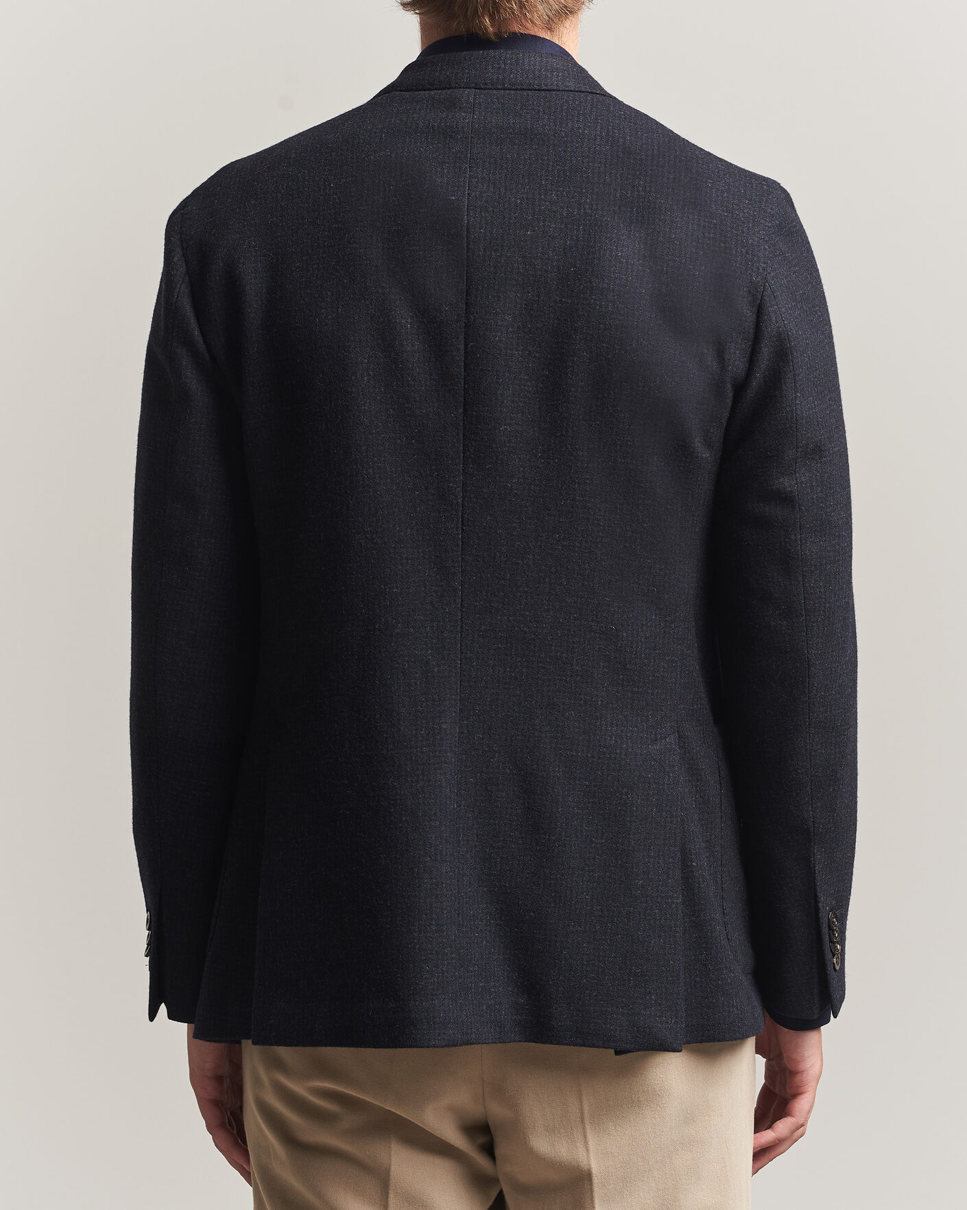 Men | Blazers | Boglioli | K Jacket Wool Houndstooth Blazer Navy