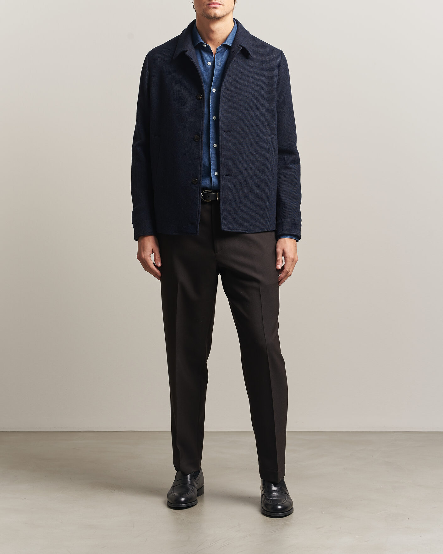 Men | Coats & Jackets | Boglioli | Wool/Cashmere Solferino Jacket Navy