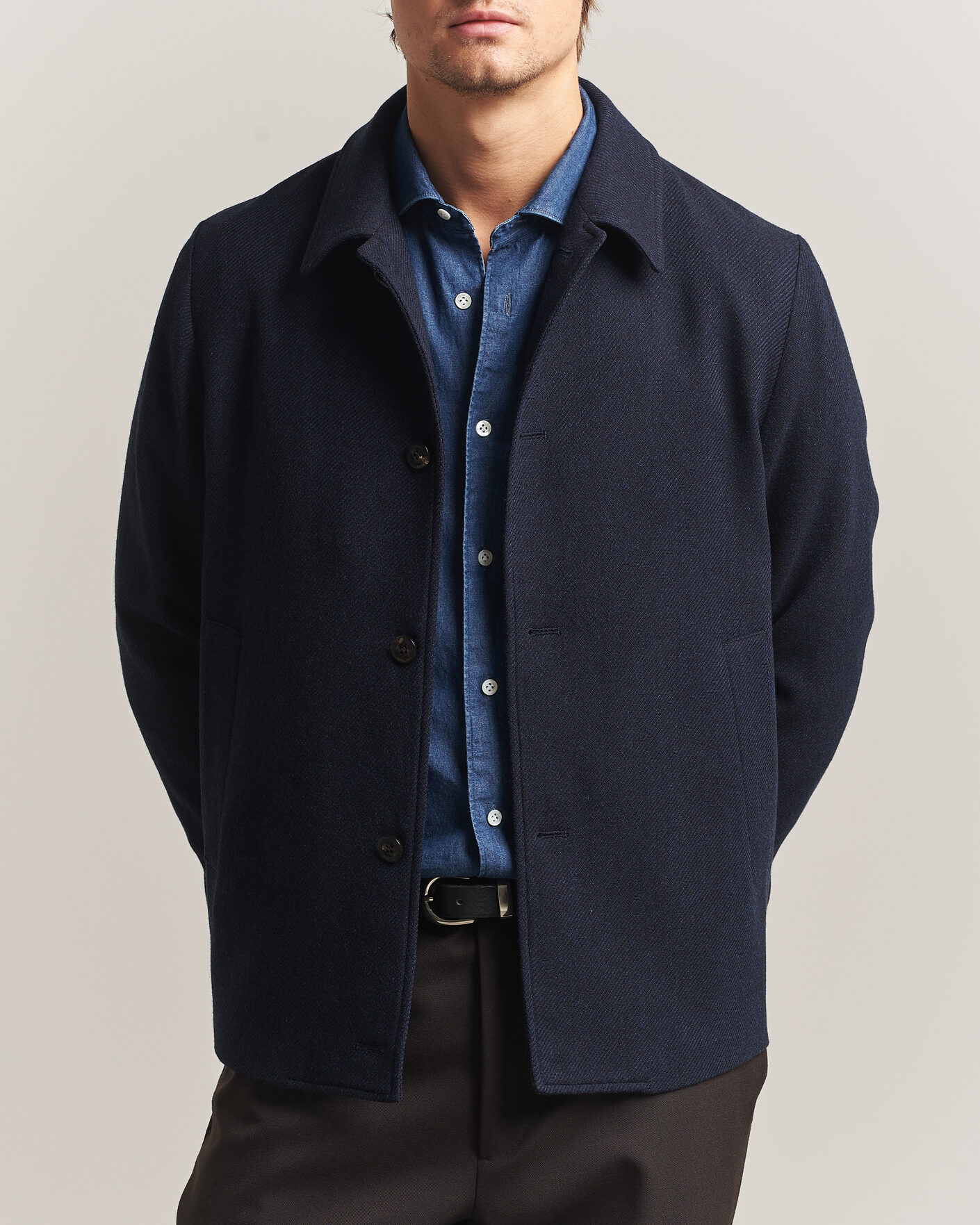 Men | Coats & Jackets | Boglioli | Wool/Cashmere Solferino Jacket Navy