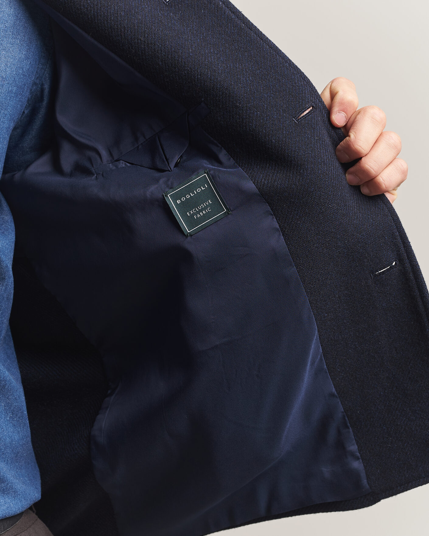 Men | Coats & Jackets | Boglioli | Wool/Cashmere Solferino Jacket Navy