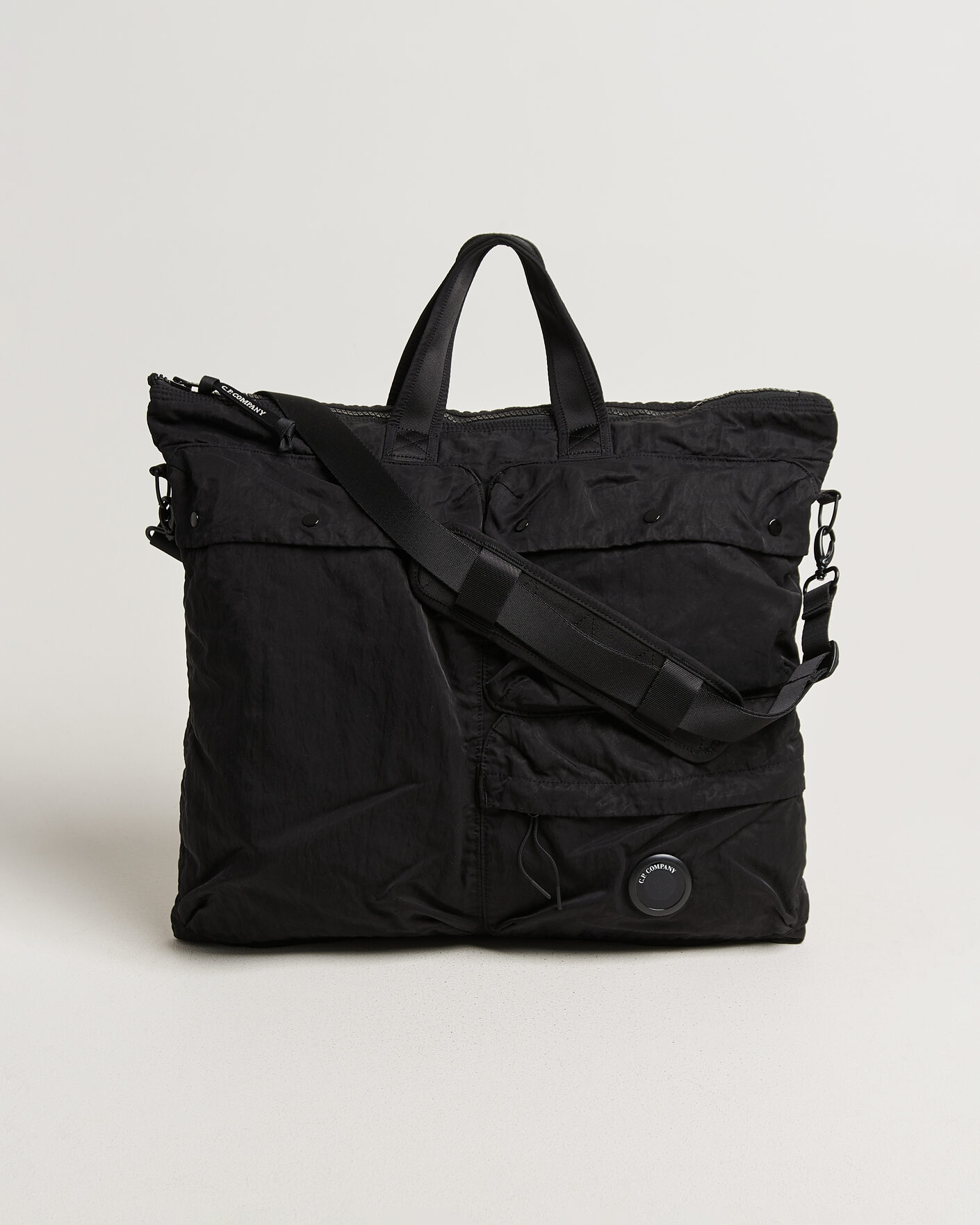 Men | Bags | C.P. Company | Nylon B Zip Tote Bag Black