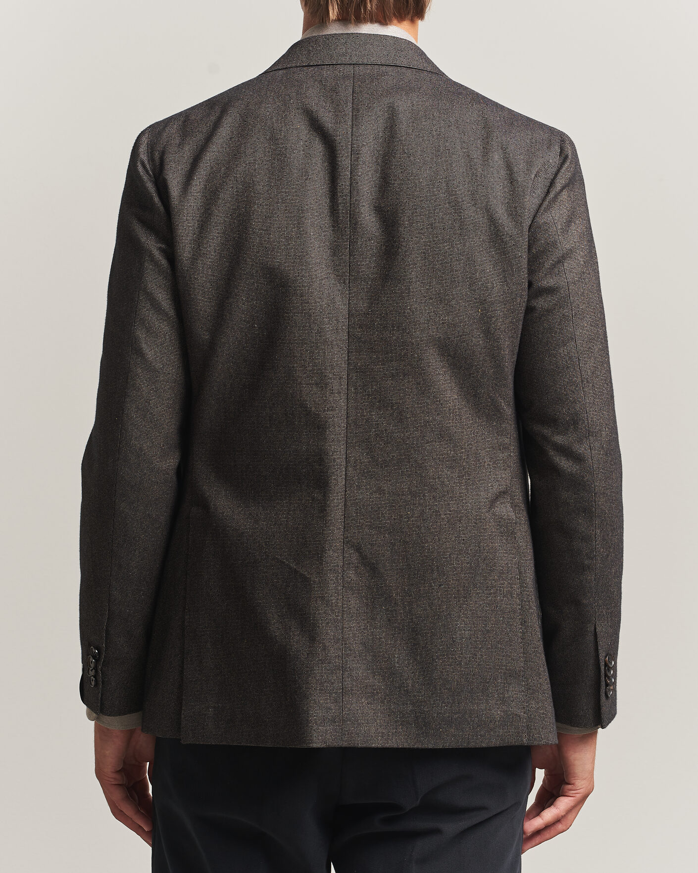 Men | Blazers | Caruso | Aida Brushed Cotton Blazer Dark Brown