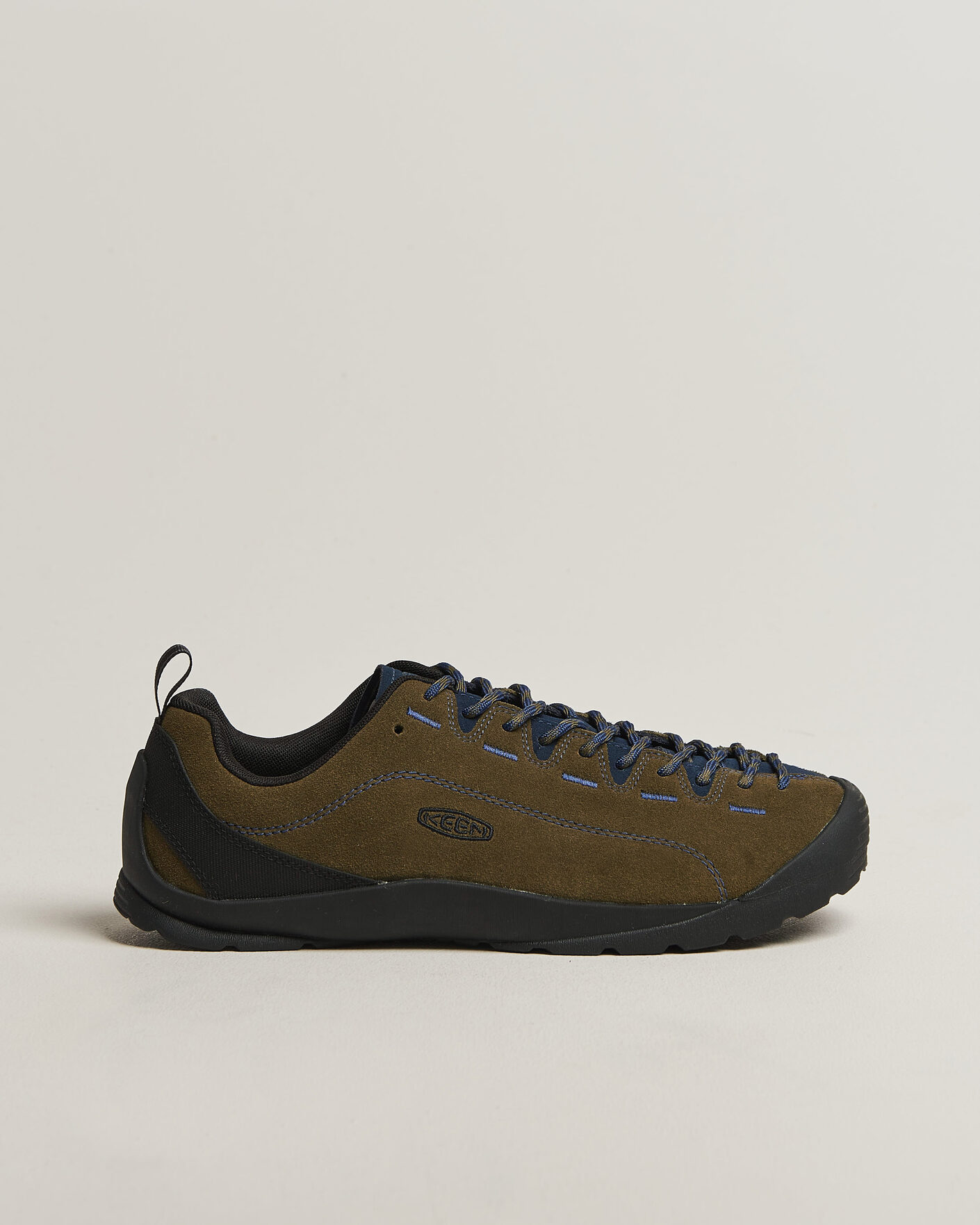 Men | Trail Sneakers | KEEN | Jasper Suede Sneaker Dark Olive