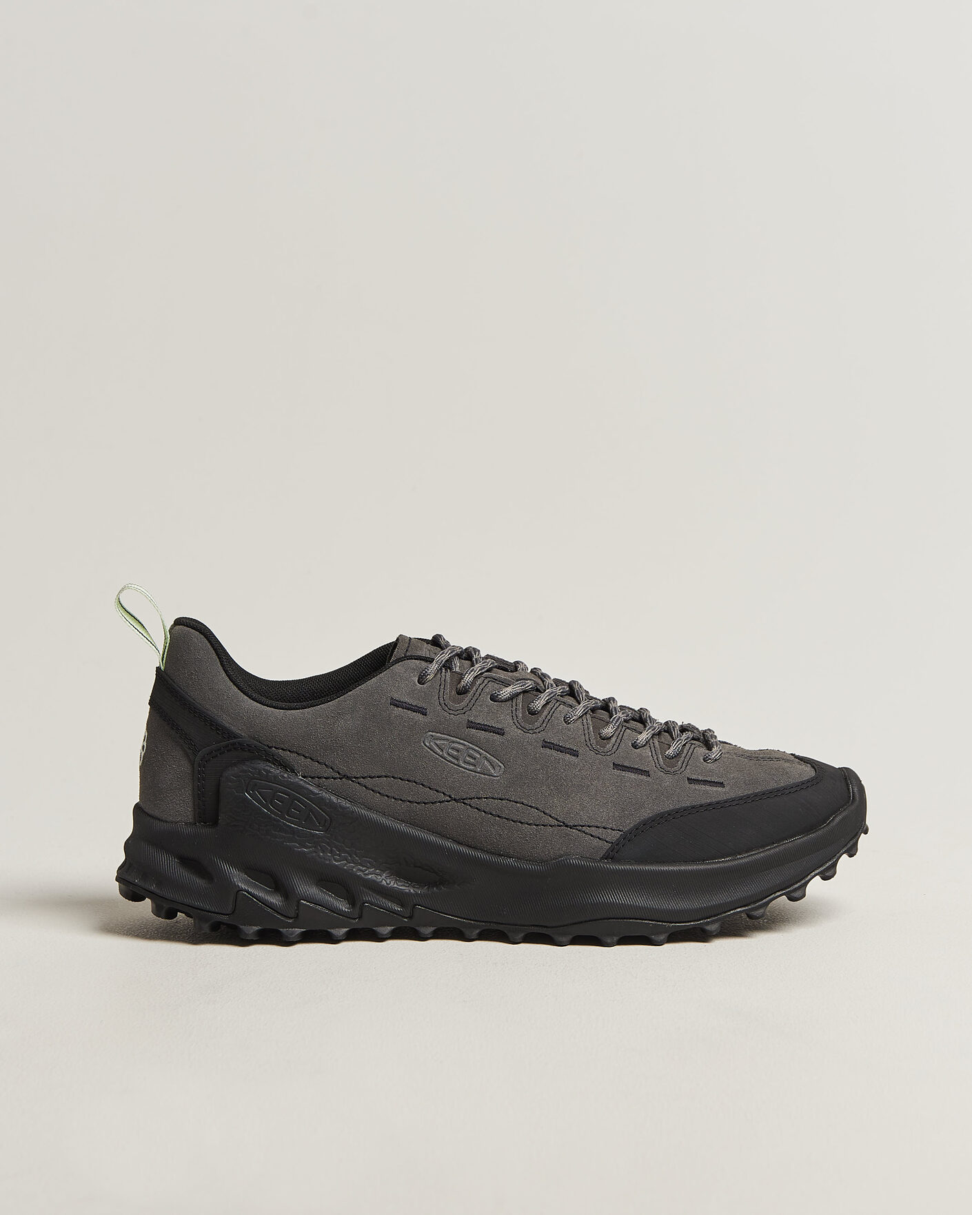 Men | Trail Sneakers | KEEN | Jasper Zionic Leather Sneaker Steel Grey