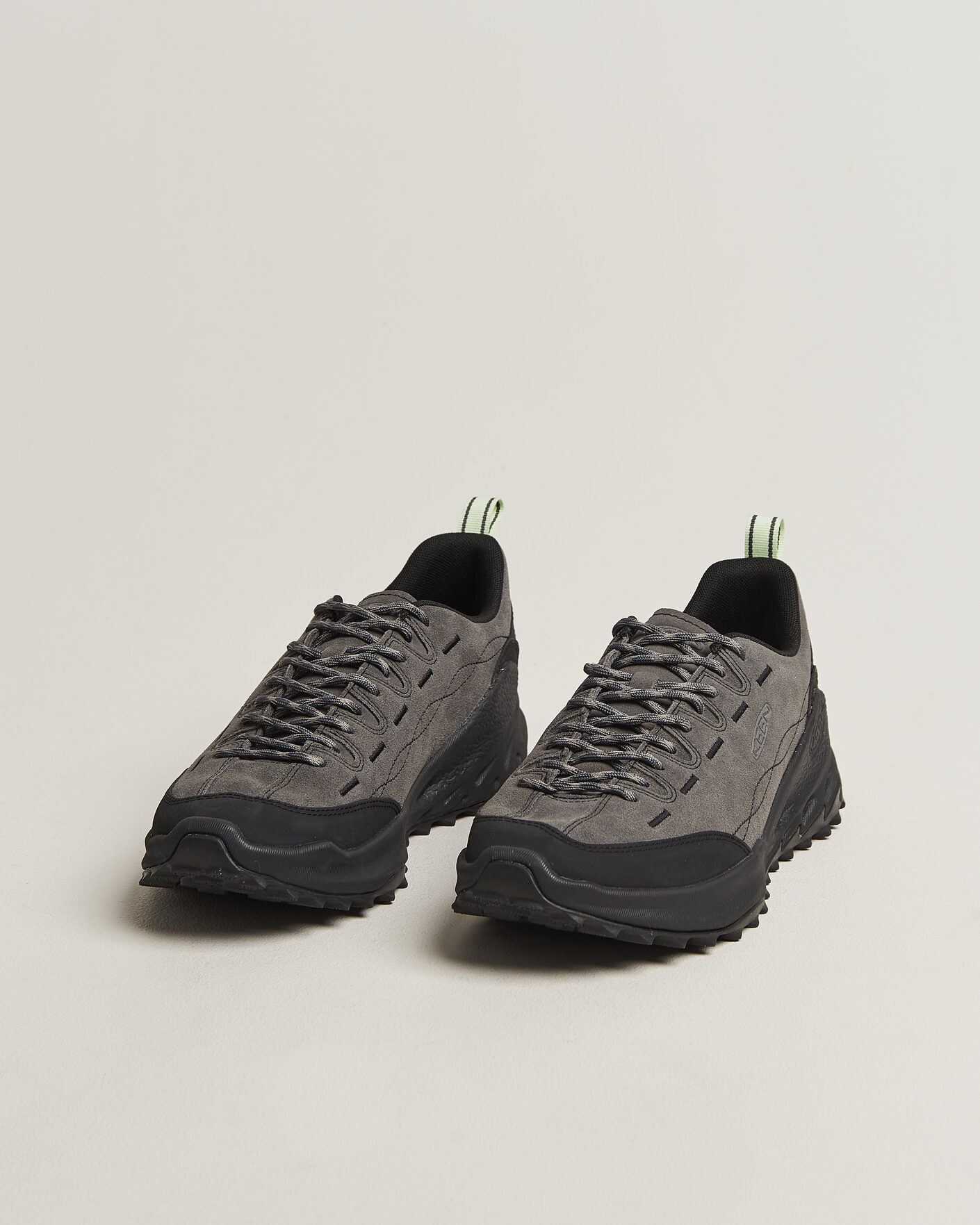 Men | Trail Sneakers | KEEN | Jasper Zionic Leather Sneaker Steel Grey