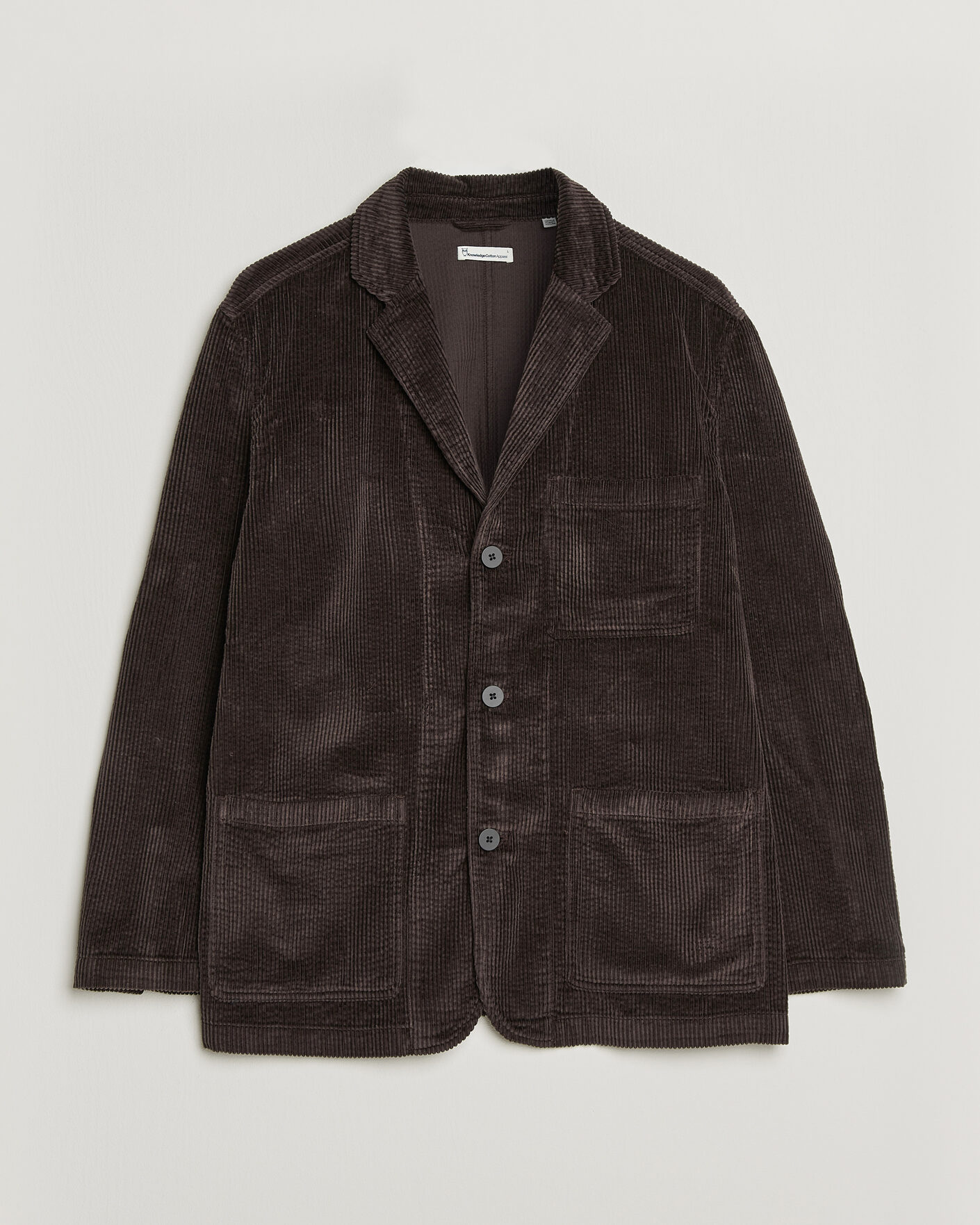 Men | Blazers | KnowledgeCotton Apparel | Cotton Corduroy Blazer Chocolate
