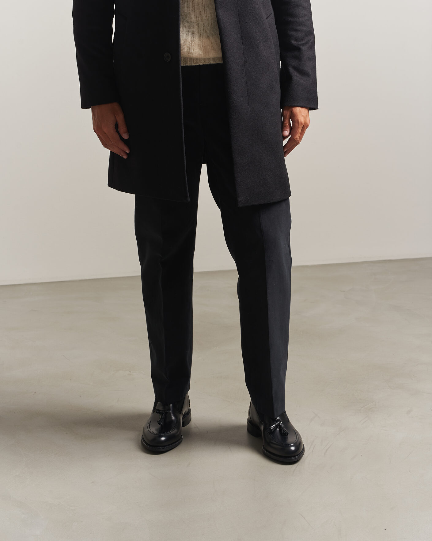 Loake 1880 Brunel Leather Tassel Loafer Black at CareOfCarl.com