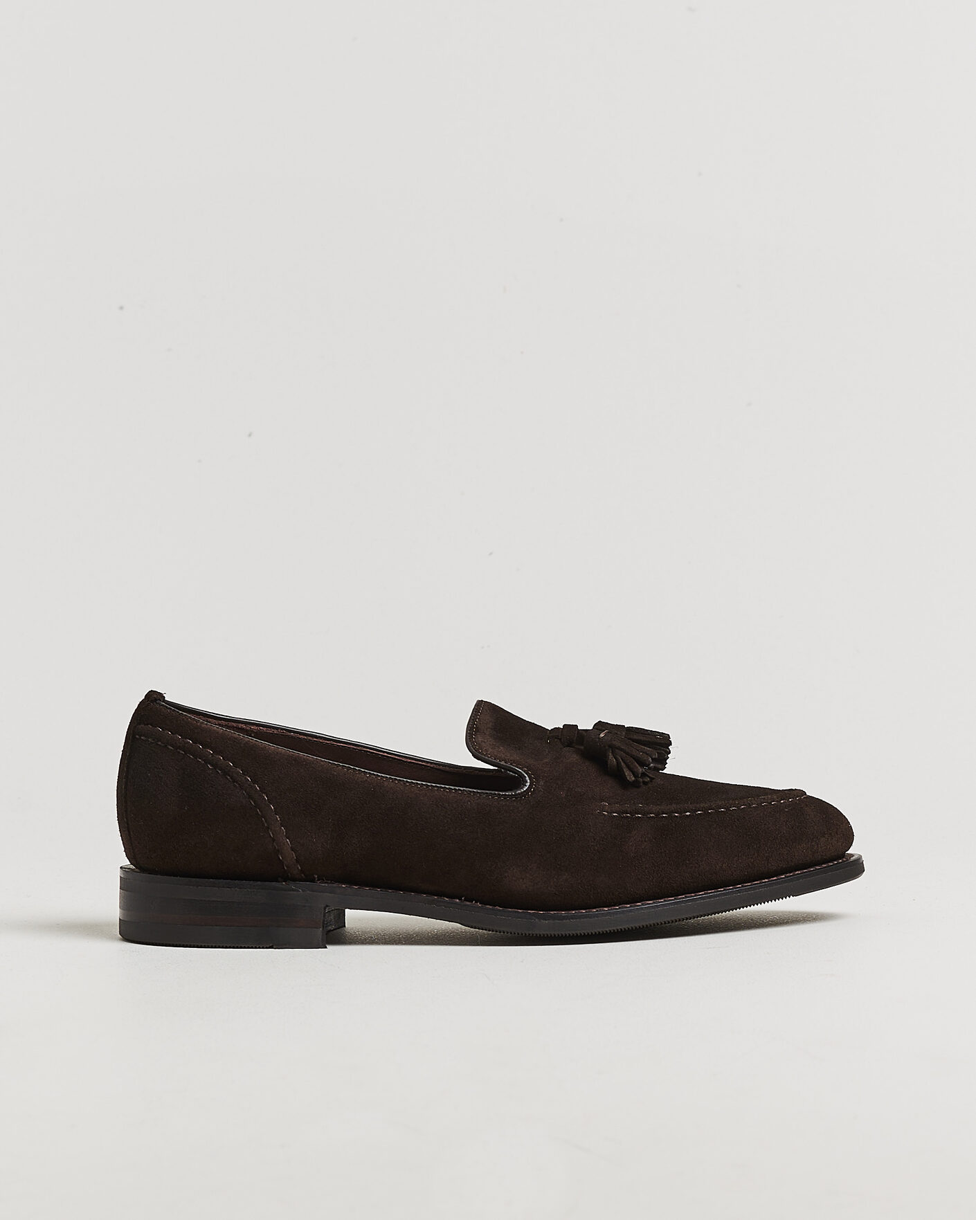 Men | Loafers | Loake 1880 | Brunel Suede Tassel Loafer Dark Brown