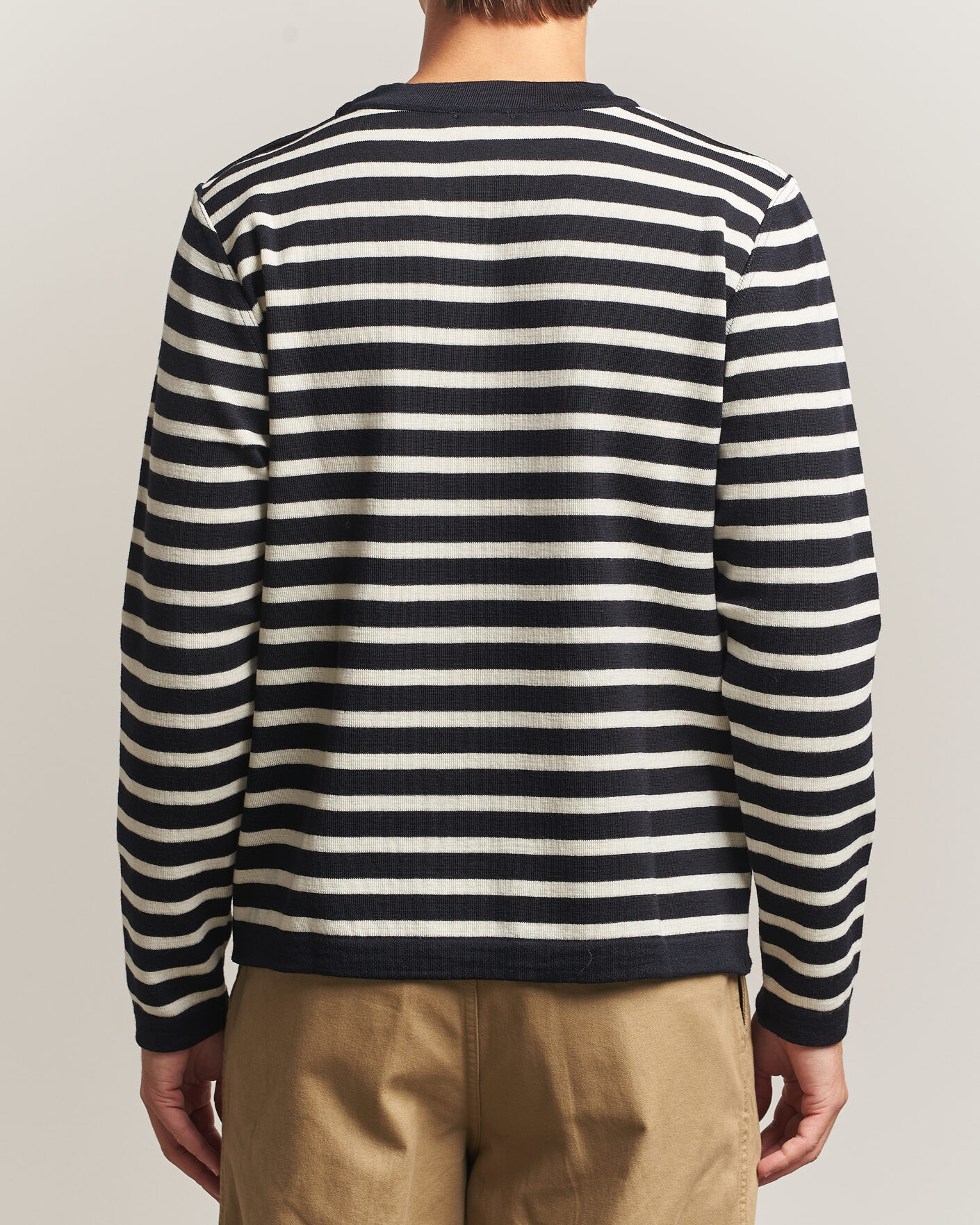 Men | Sweaters & Knitwear | S.N.S. Herning | Naval Crew Neck Navy/White