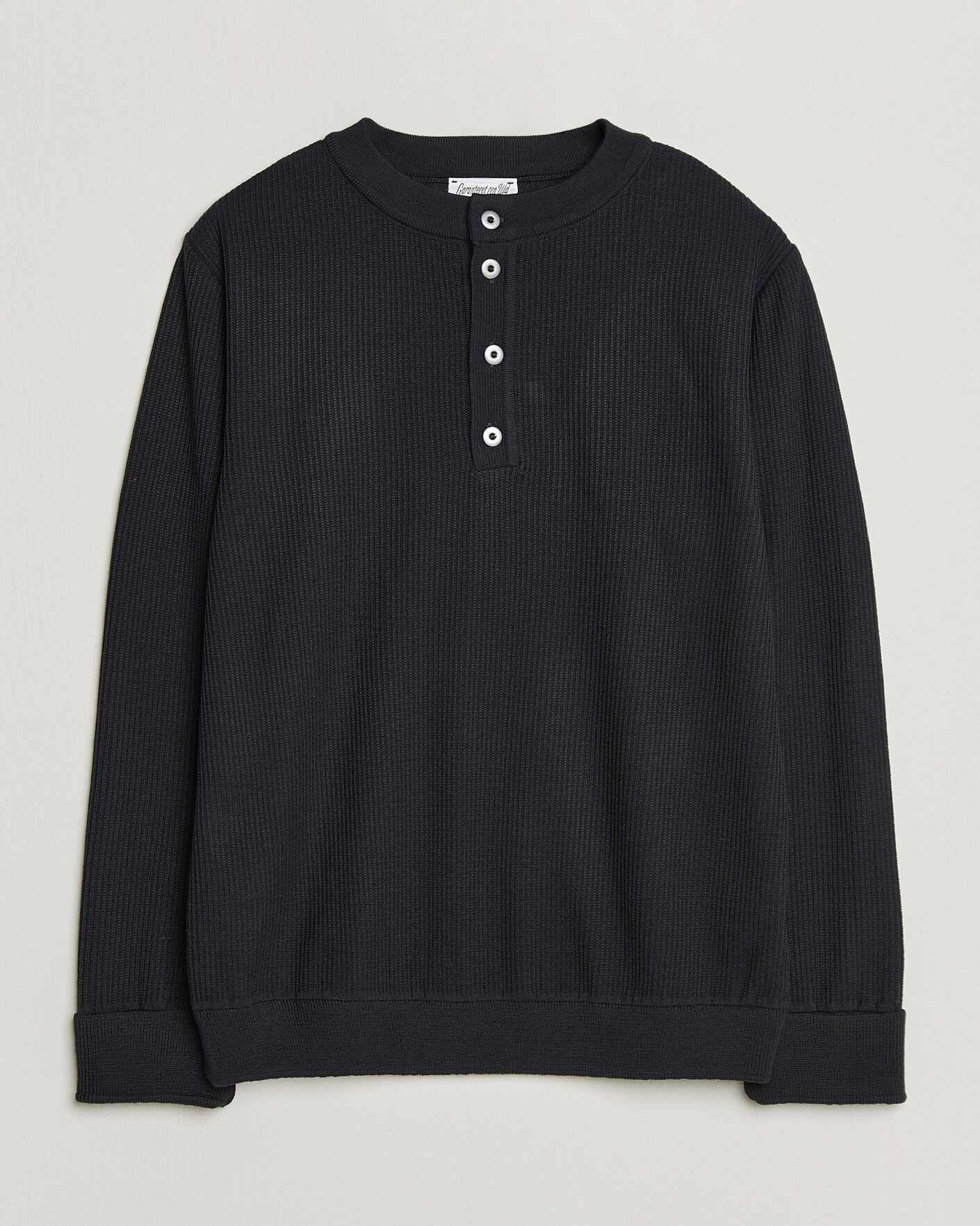 Men | Sweaters & Knitwear | S.N.S. Herning | Stamina Rib Henley Navy Blue