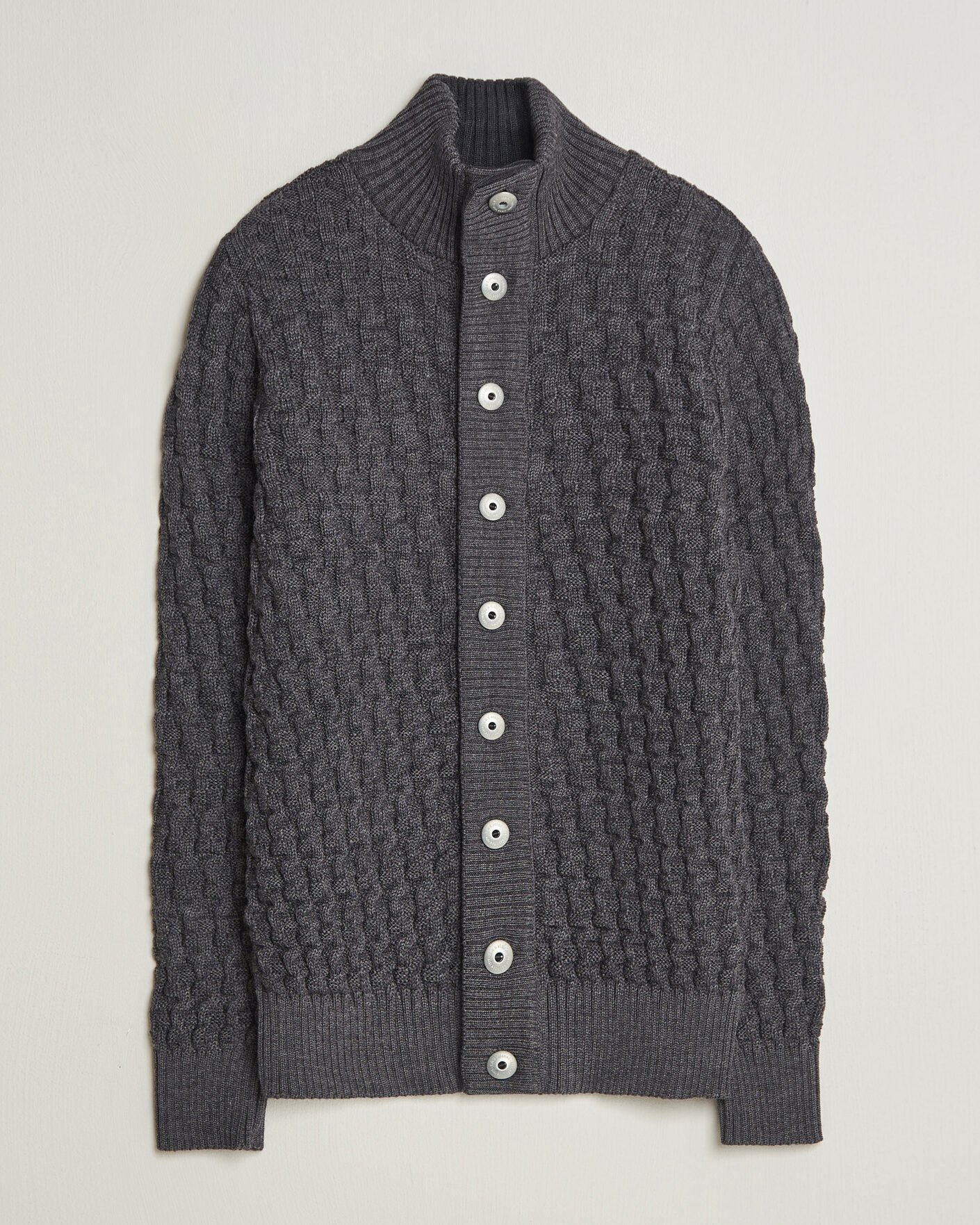 Men | Sweaters & Knitwear | S.N.S. Herning | Stark Cardigan Gneiss Grey