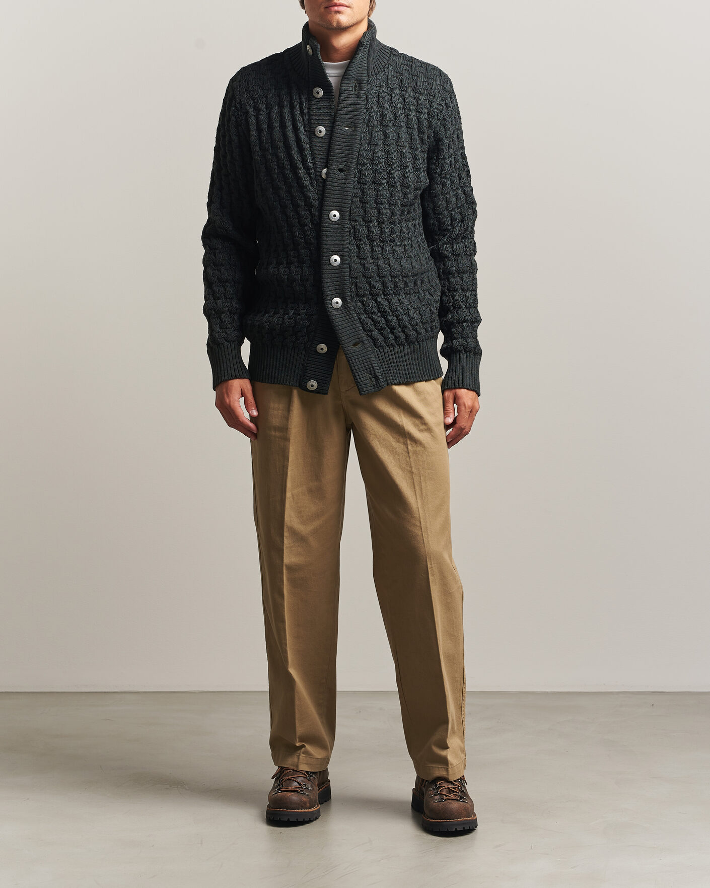 Men | Sweaters & Knitwear | S.N.S. Herning | Stark Cardigan Terrain Green
