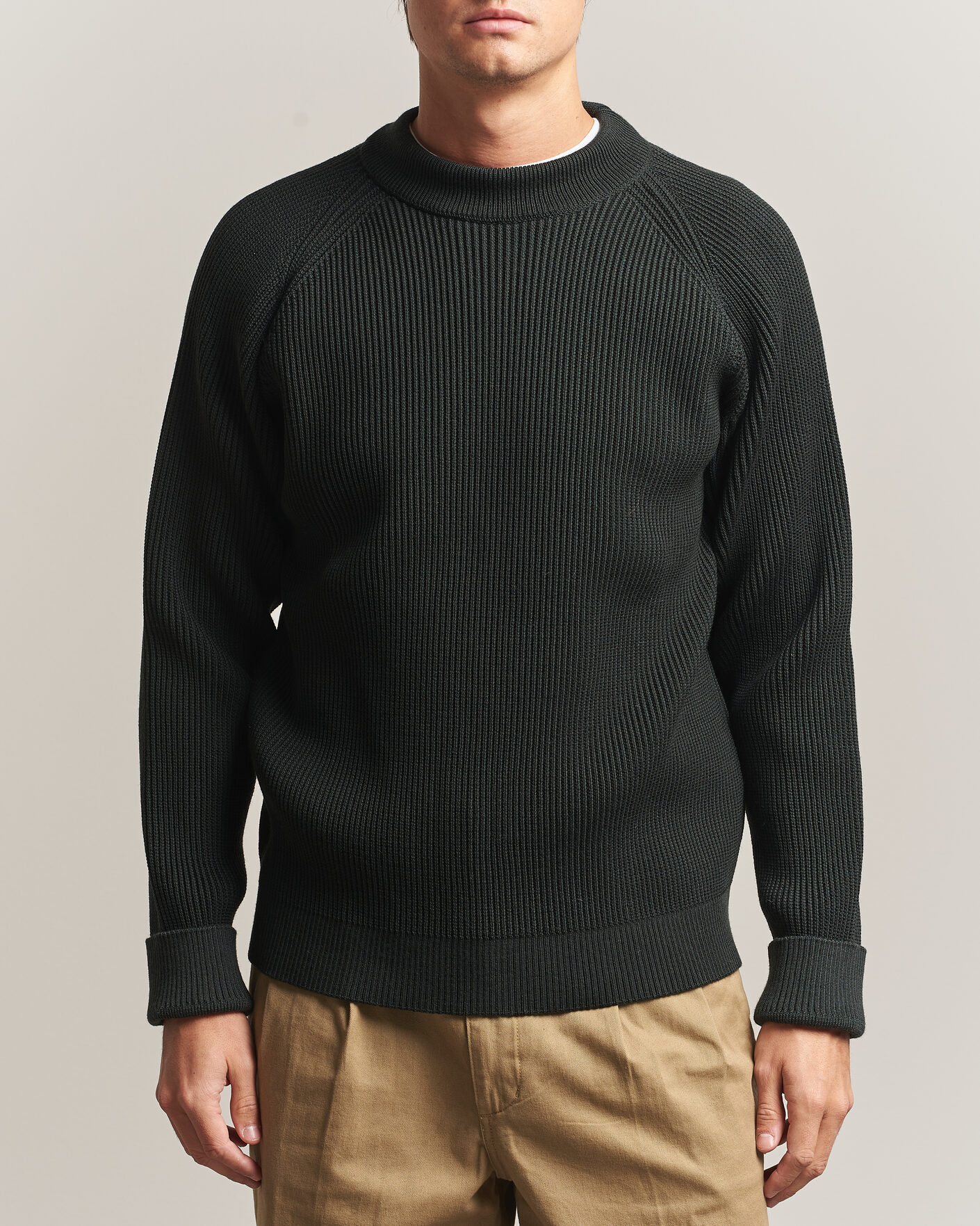 S.N.S. Herning Render Mock Neck Terrain Green at CareOfCarl.com