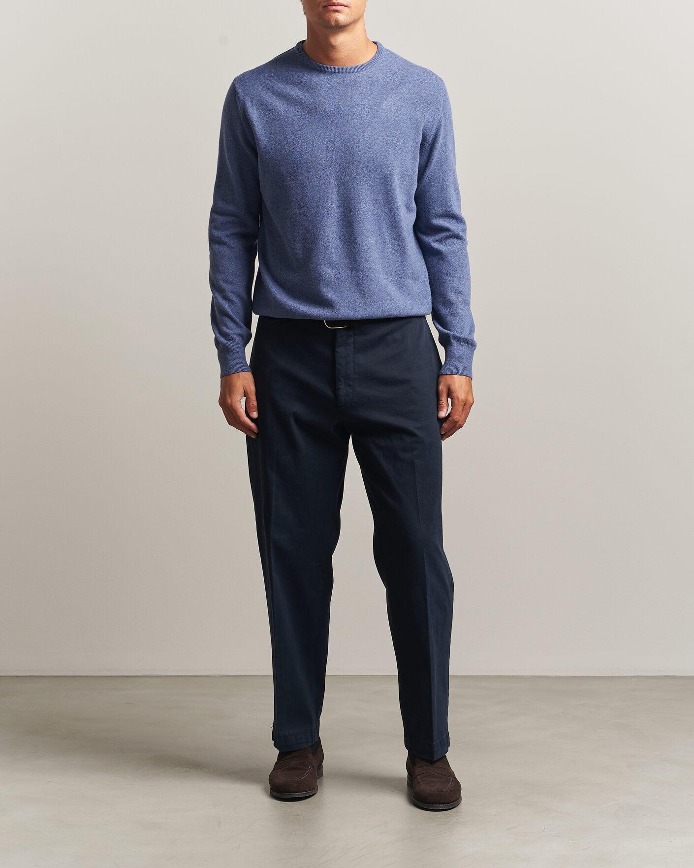 Men | Sweaters & Knitwear | Morgano | Wool/Cashmere Crewneck Jeans