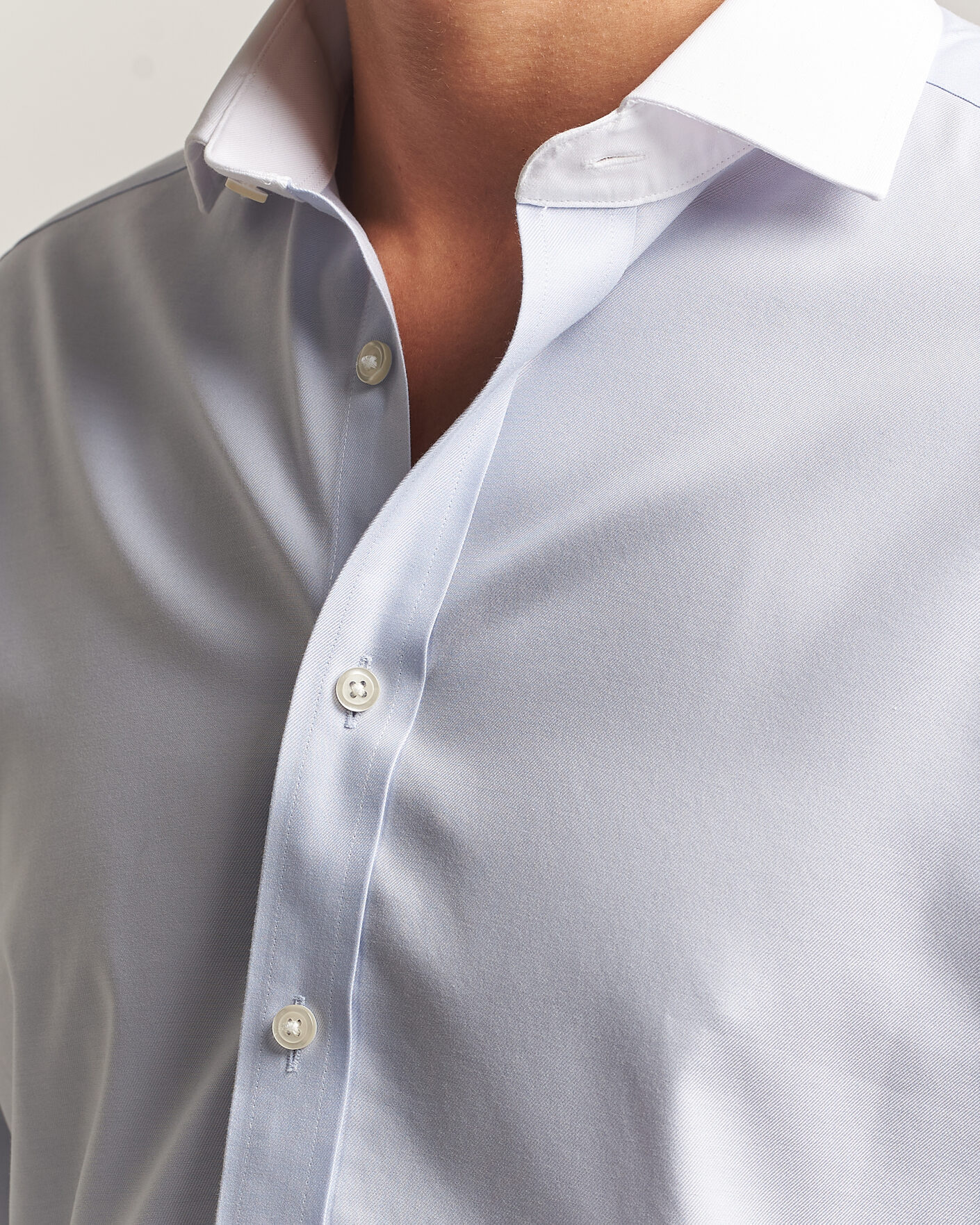 Men | Shirts | Charles Tyrwhitt | Slim Fit Non Iron Plain Winchester Shirt Light Blue