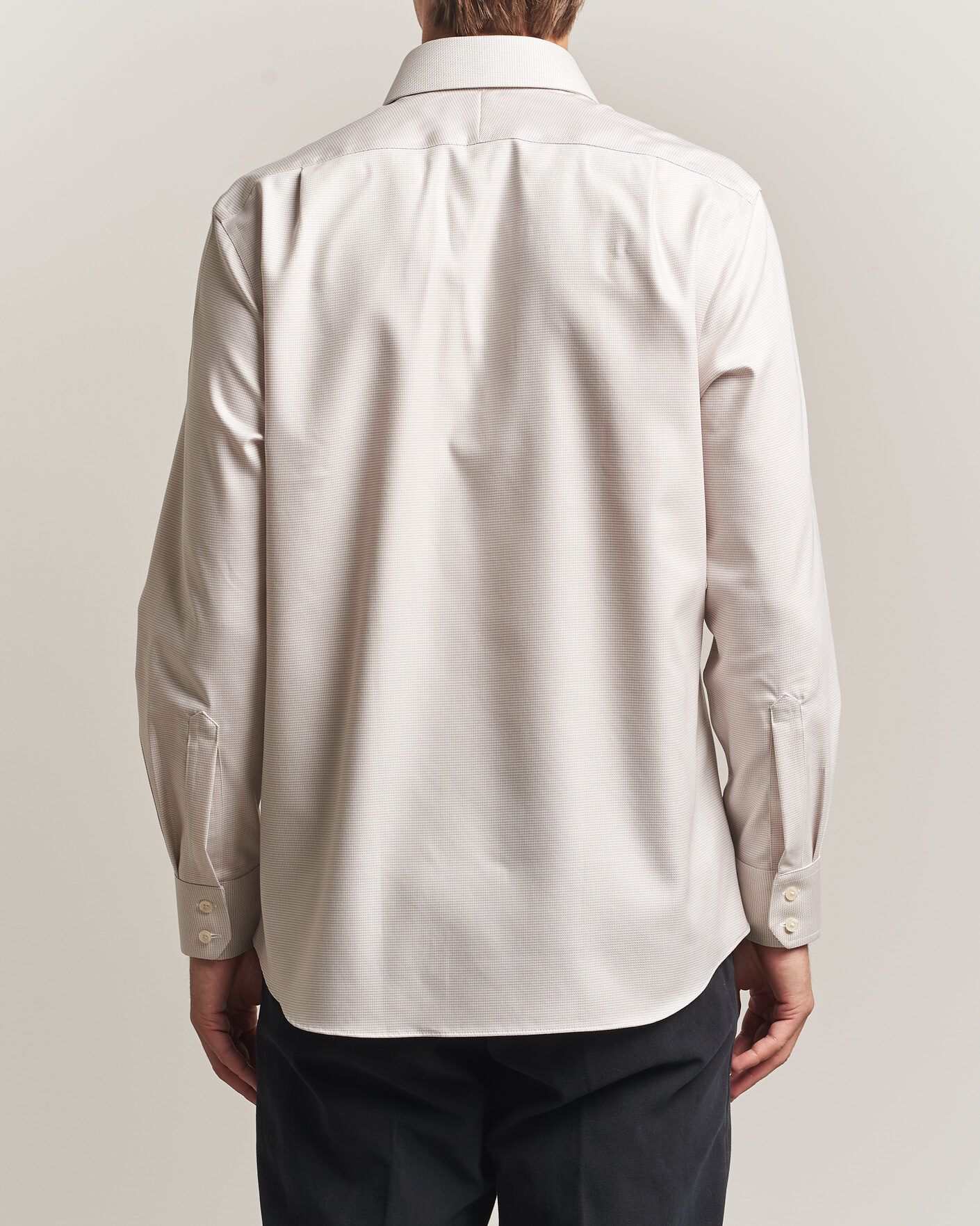 Men | Shirts | Charles Tyrwhitt | Slim Fit Non Iron Trafalgar Weave Shirt Stone