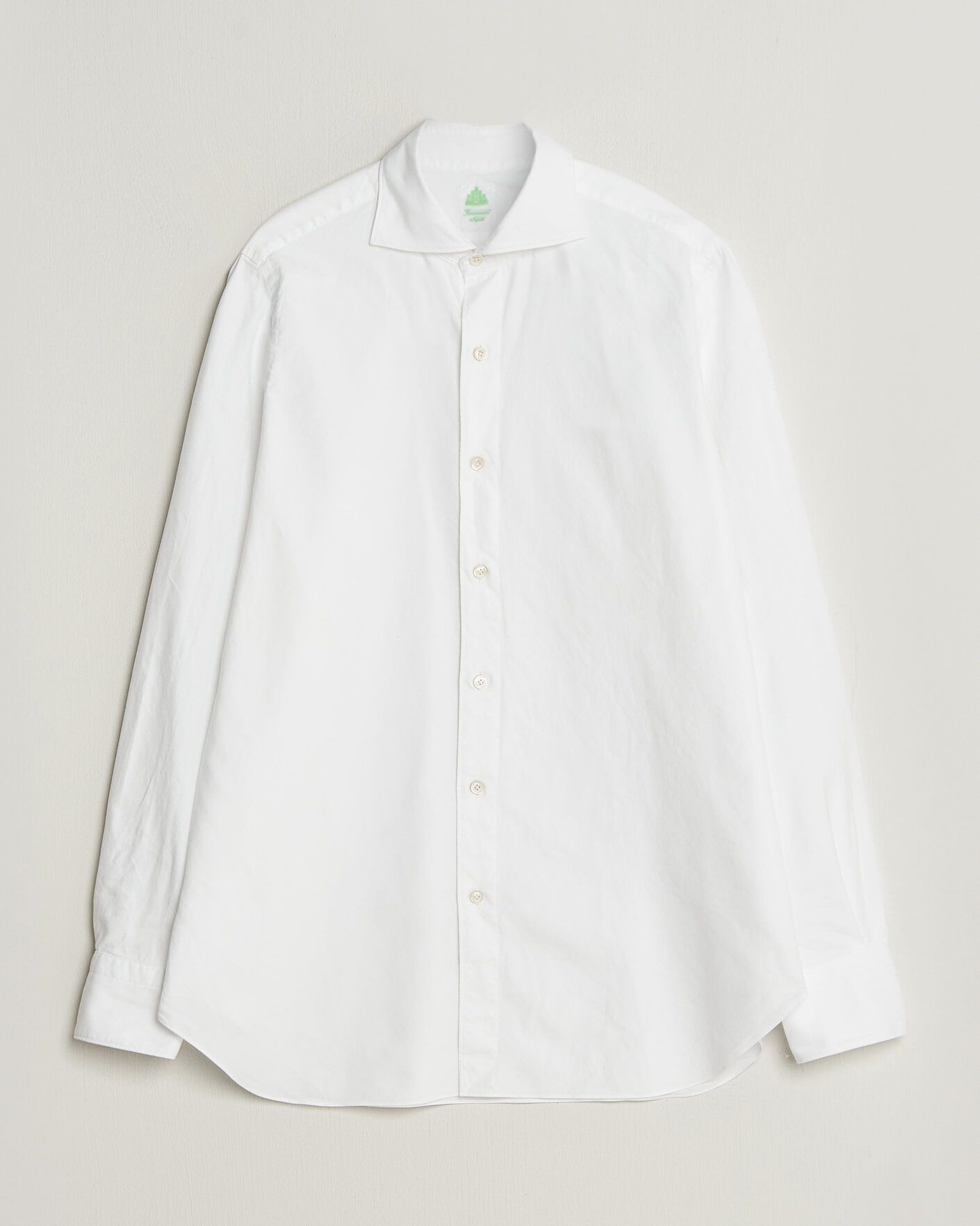 Men | Shirts | Finamore Napoli | Gaeta Flannel Sport Shirt White