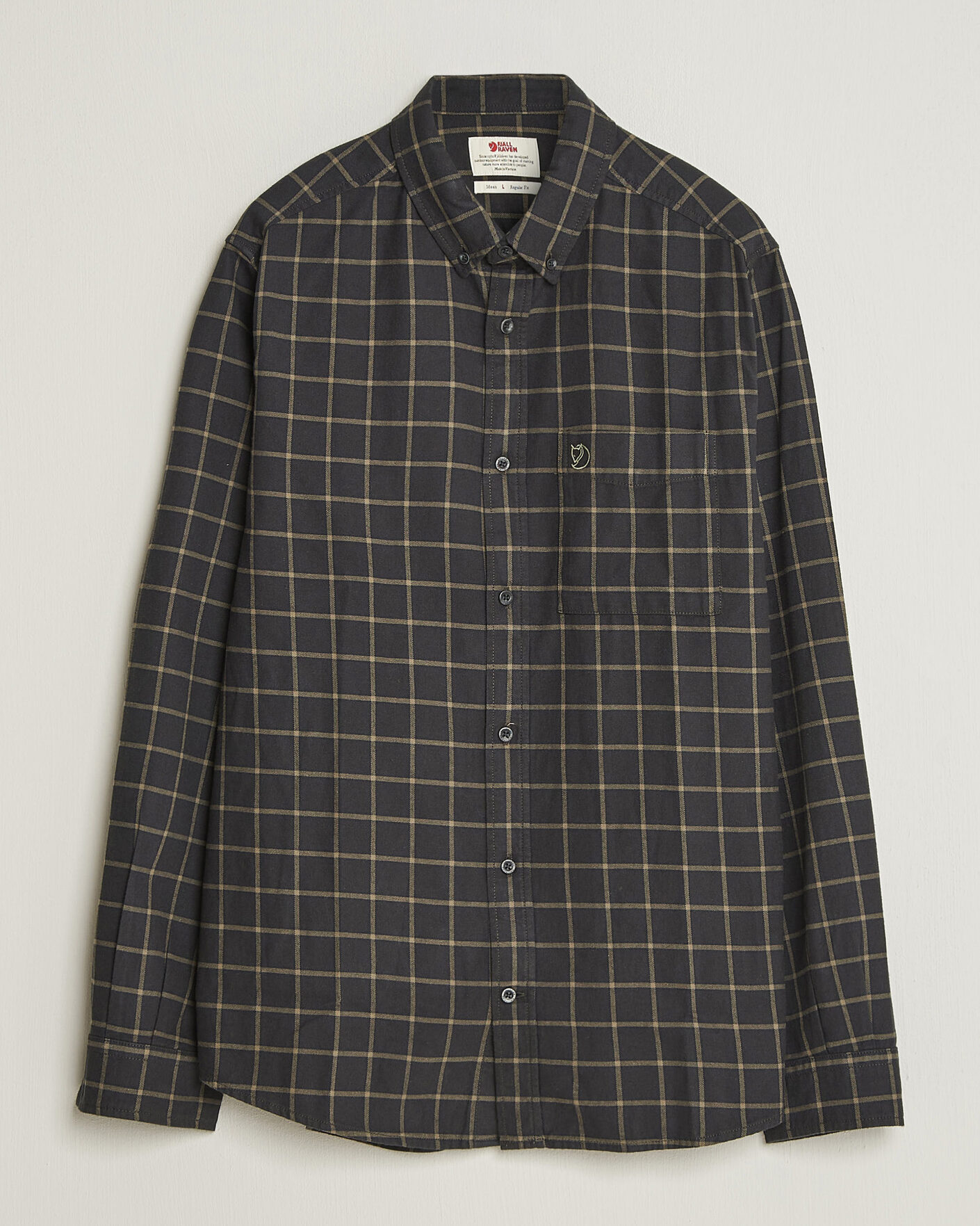 Men | Shirts | Fjällräven | Övik Flannel Shirt Dark Grey
