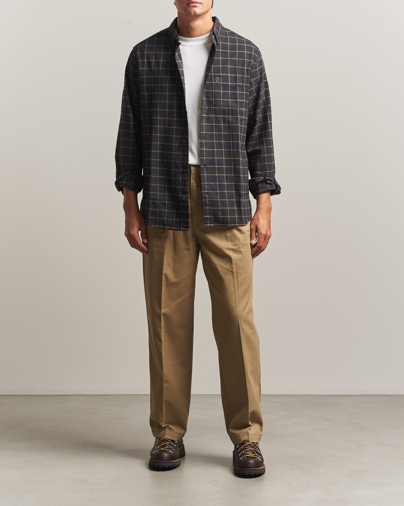 Men | Shirts | Fjällräven | Övik Flannel Shirt Dark Grey