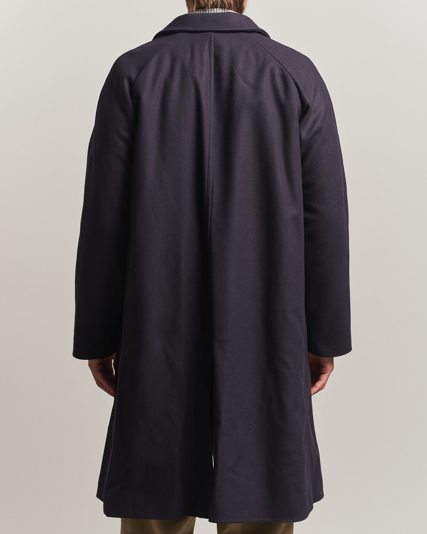 Men | Coats & Jackets | Gloverall | Chesterfield Wool/Cashmere Refined Coat Navy