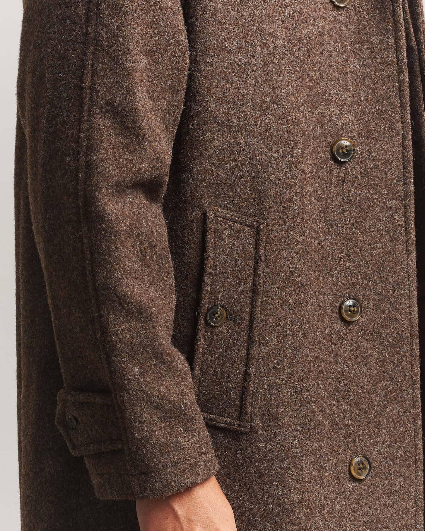 Men | Coats & Jackets | Gloverall | Hynes Wool Coat Mocha