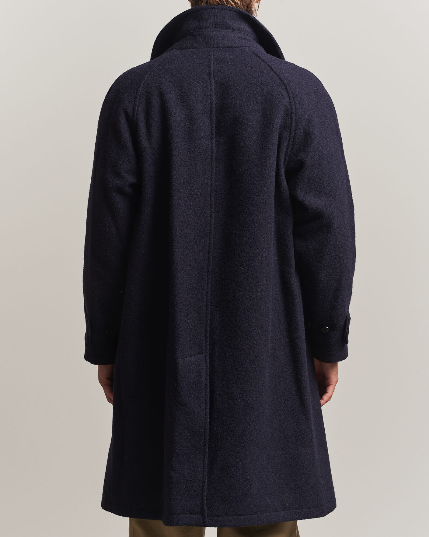 Men | Coats & Jackets | Gloverall | Hynes Wool Coat Navy