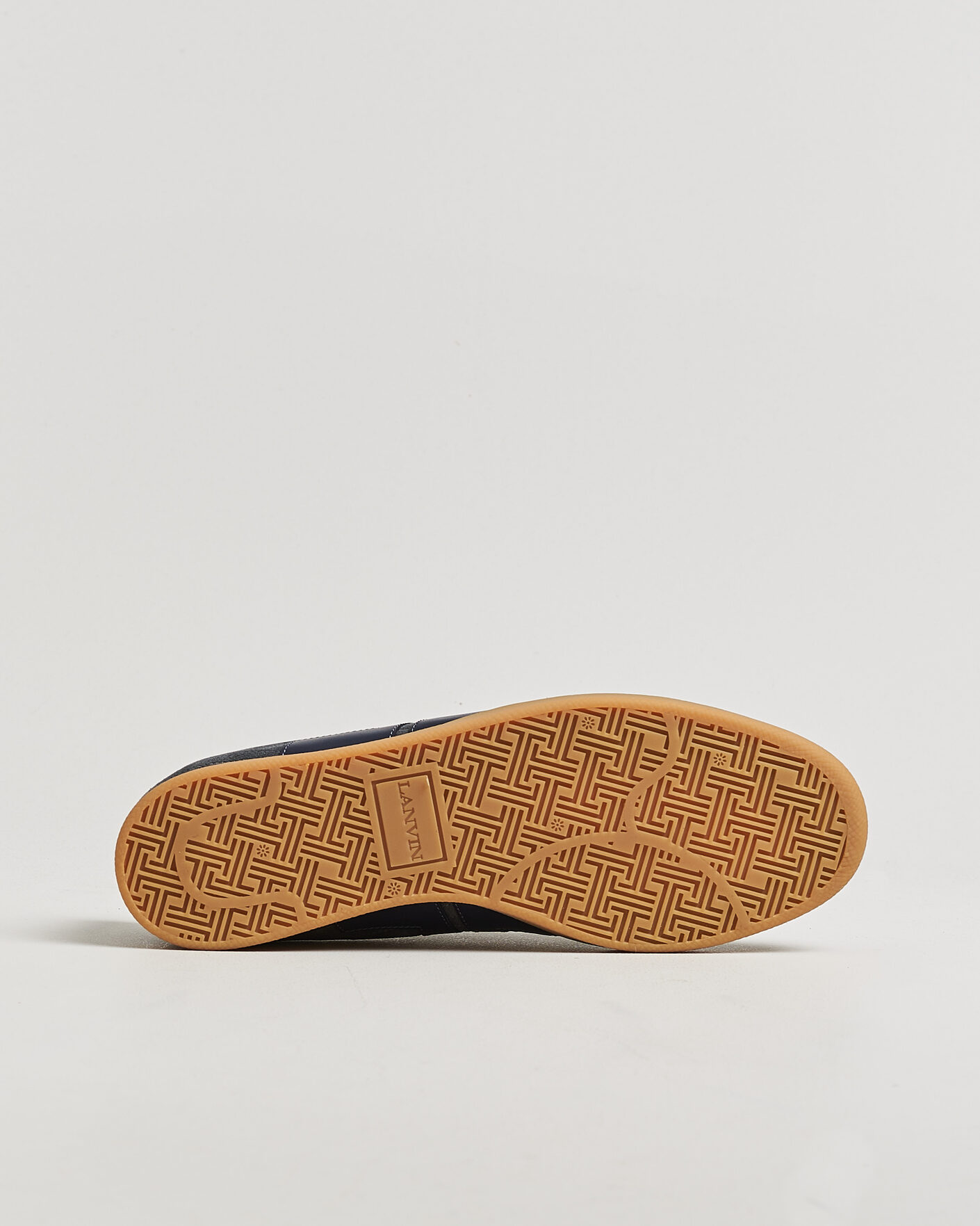 Men | Sneakers | Lanvin | Glen Leather Sneakers Grey/Navy