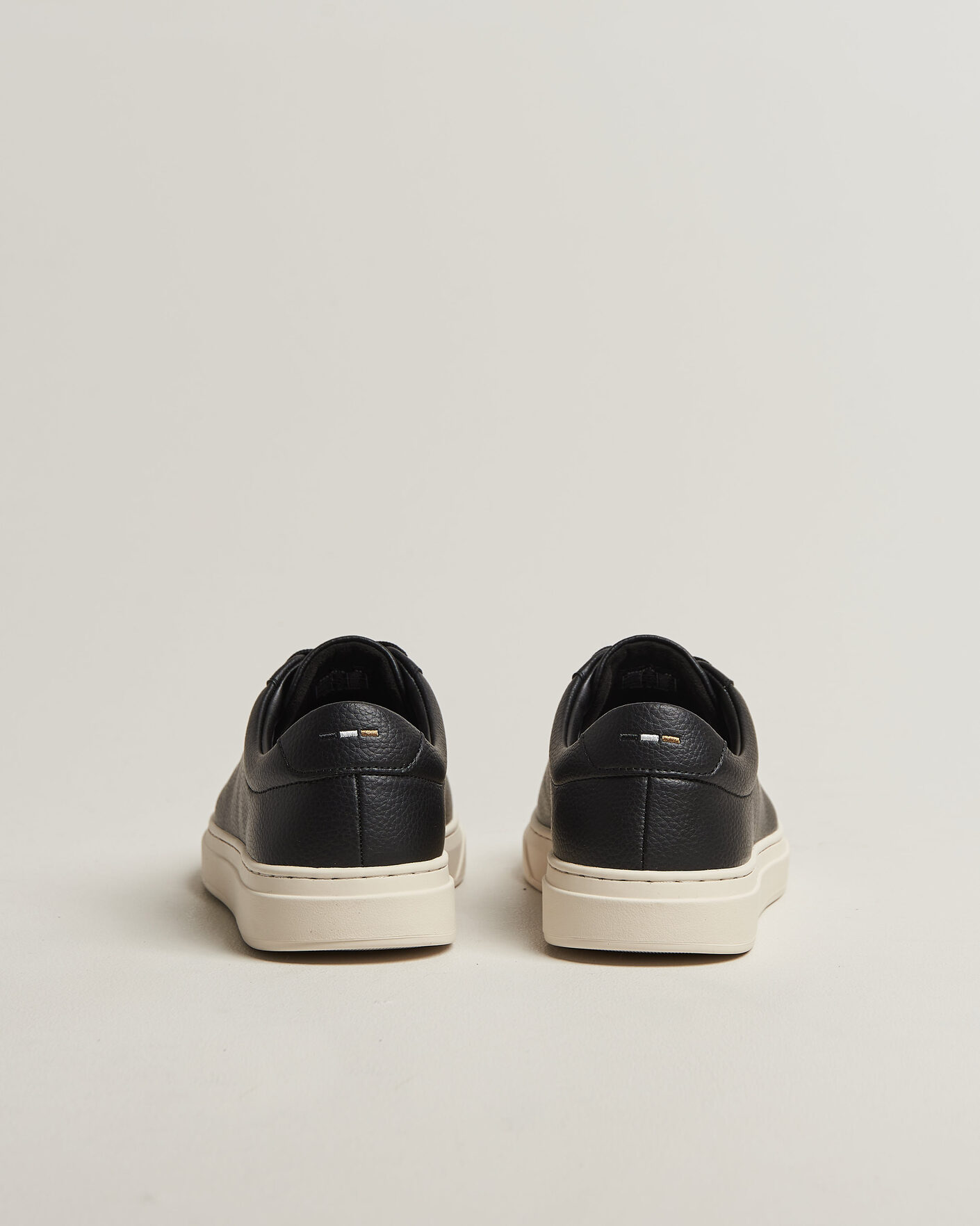 Men | Sneakers | BOSS BLACK | Kieran Grained Leather Sneaker Black