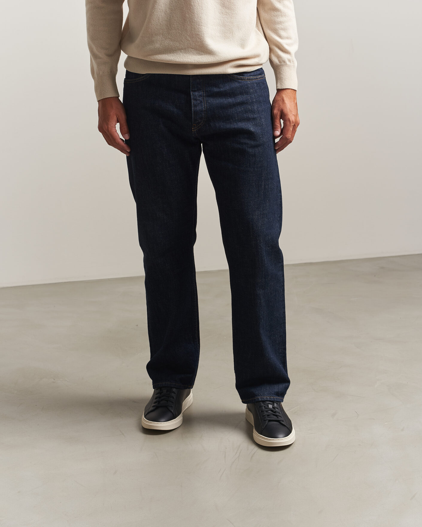 Men | Sneakers | BOSS BLACK | Kieran Grained Leather Sneaker Black
