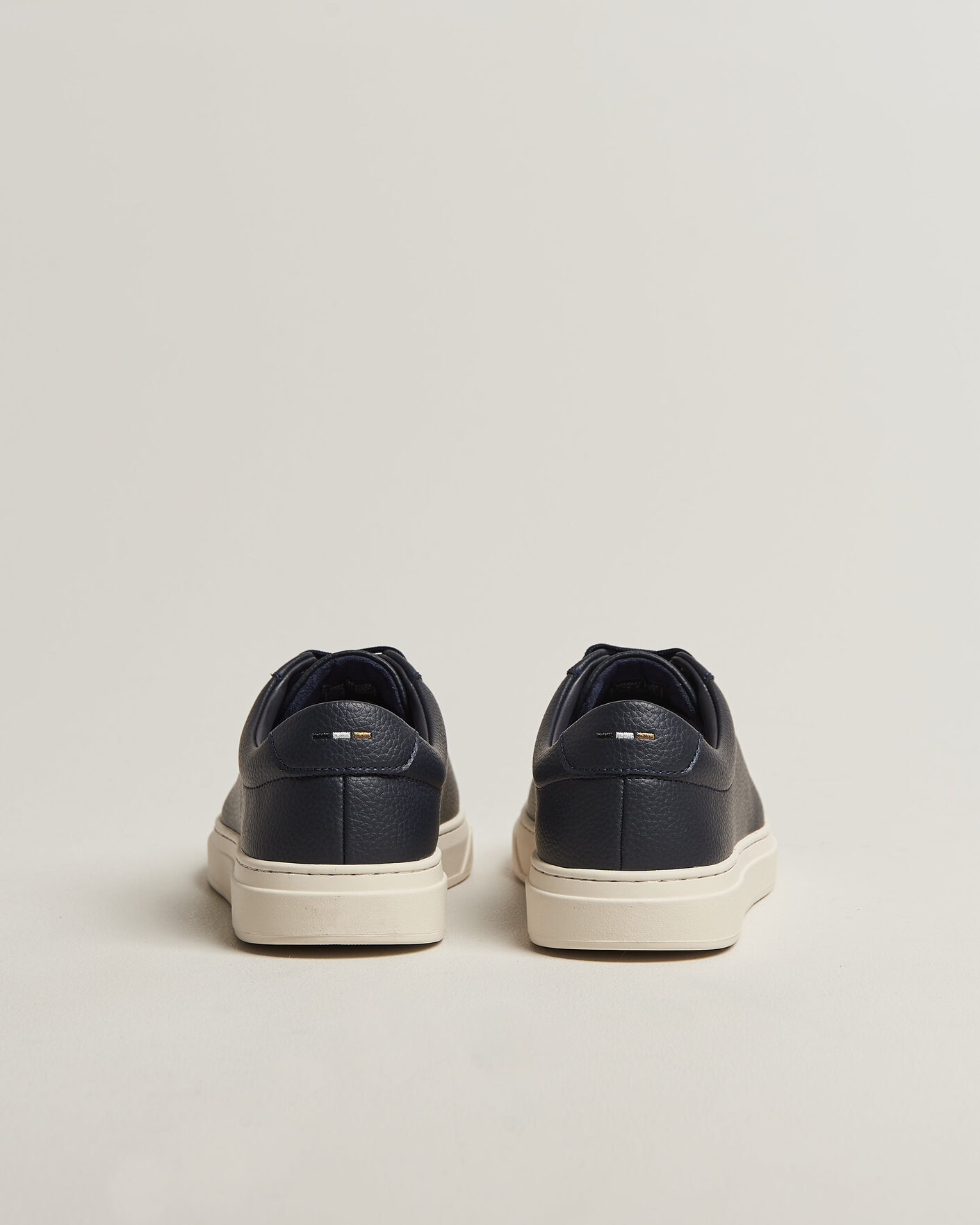 Men | Sneakers | BOSS BLACK | Kieran Grained Leather Sneaker Dark Blue