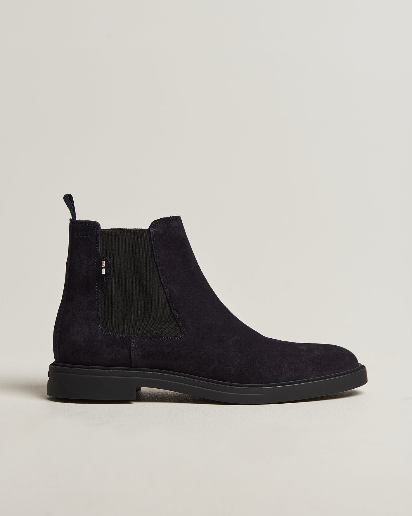 Men | Boots | BOSS BLACK | Calev Suede Chelsea Boot Dark Blue