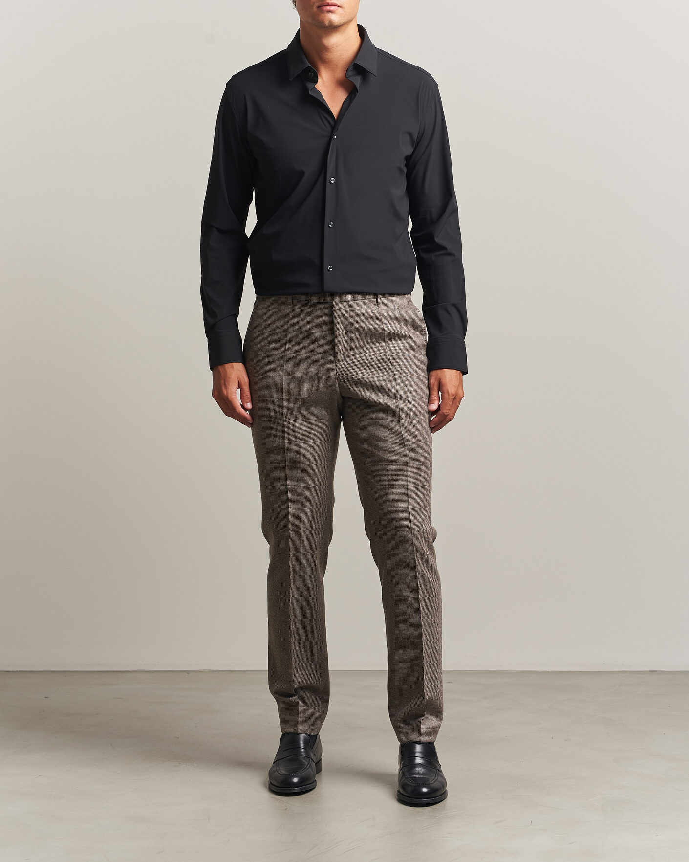 Men | Shirts | BOSS BLACK | Hank 4-Way Stretch Shirt Black