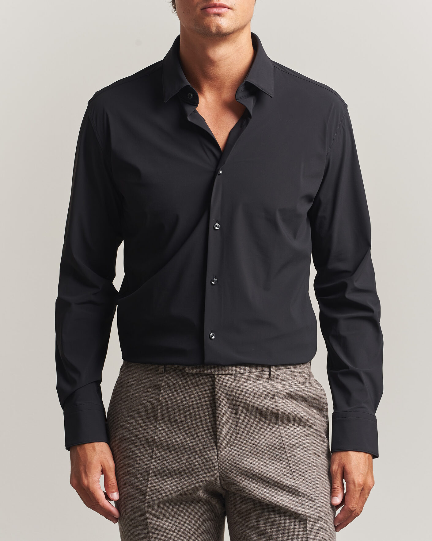 Men | Shirts | BOSS BLACK | Hank 4-Way Stretch Shirt Black